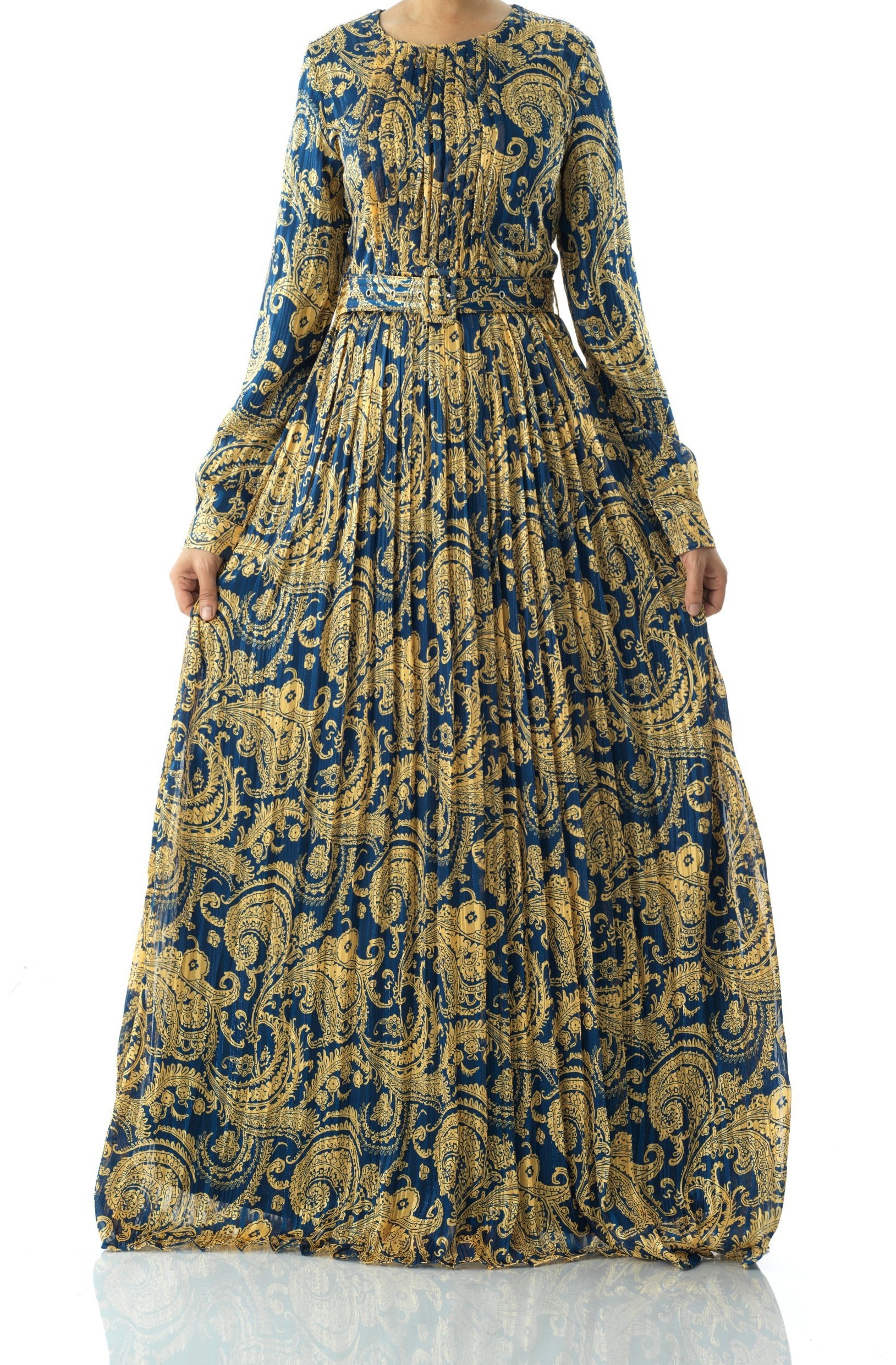 Copy of Nadine dreamy print silk chiffon maxi dress Kabayare