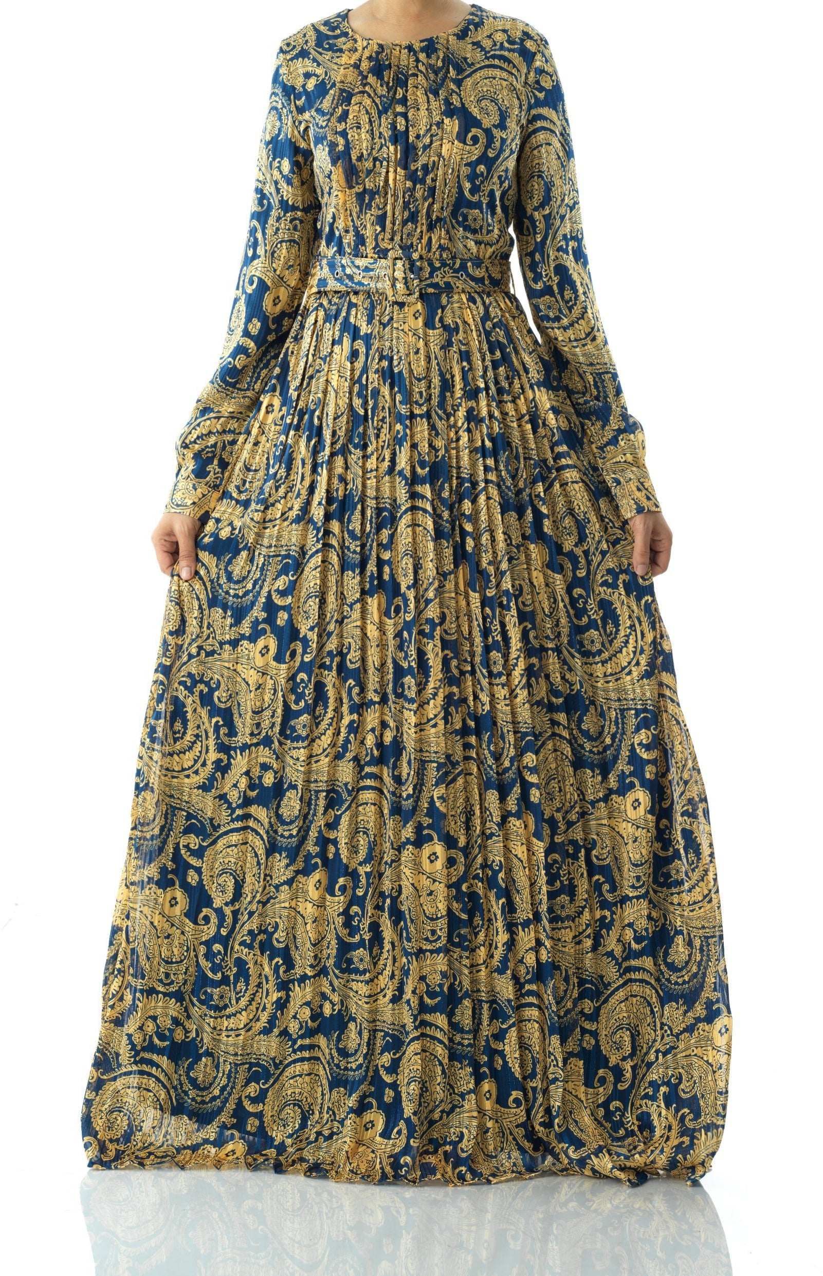 Copy of Nadine dreamy print silk chiffon maxi dress Kabayare