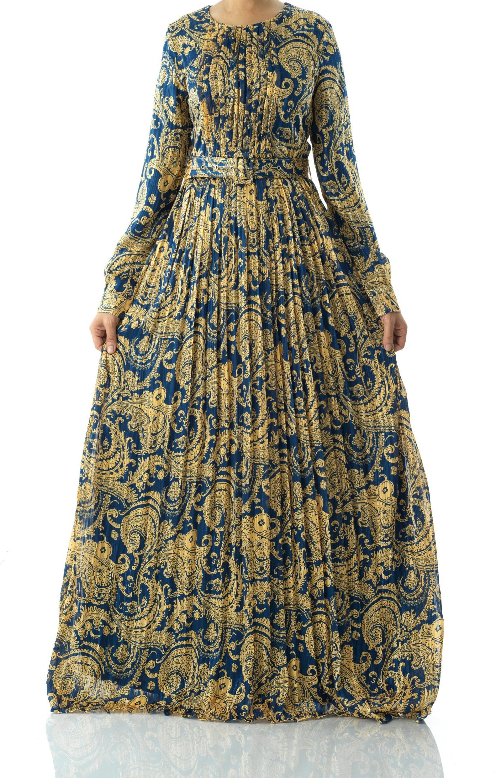 Copy of Nadine dreamy print silk chiffon maxi dress Kabayare