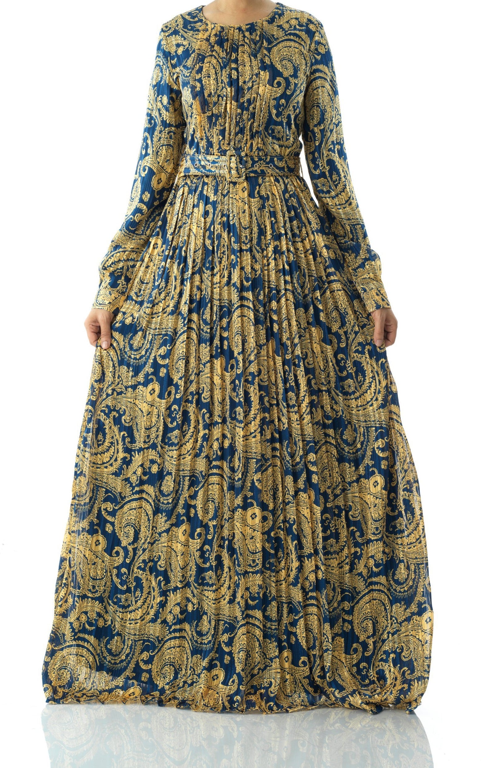 Copy of Nadine dreamy print silk chiffon maxi dress Kabayare