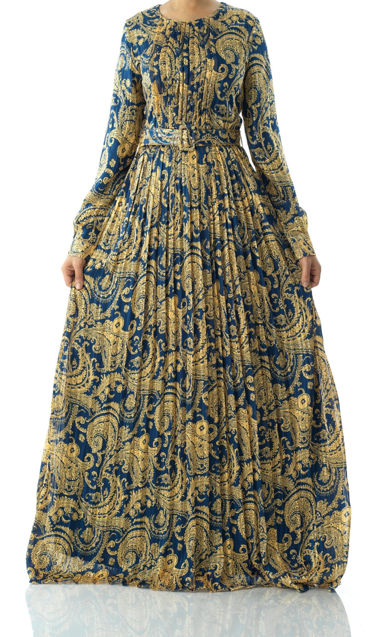 Copy of Nadine dreamy print silk chiffon maxi dress Kabayare