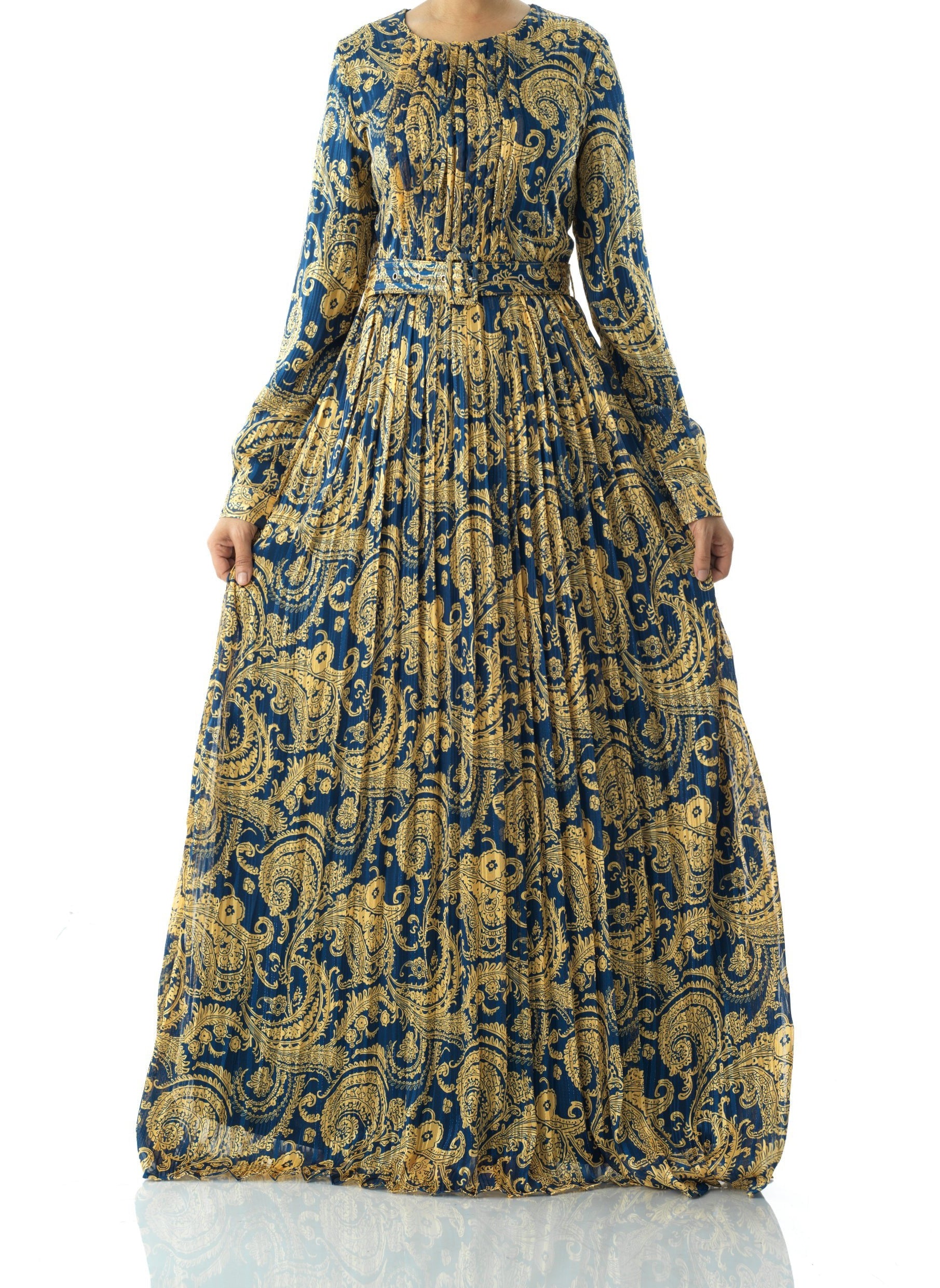 Copy of Nadine dreamy print silk chiffon maxi dress Kabayare
