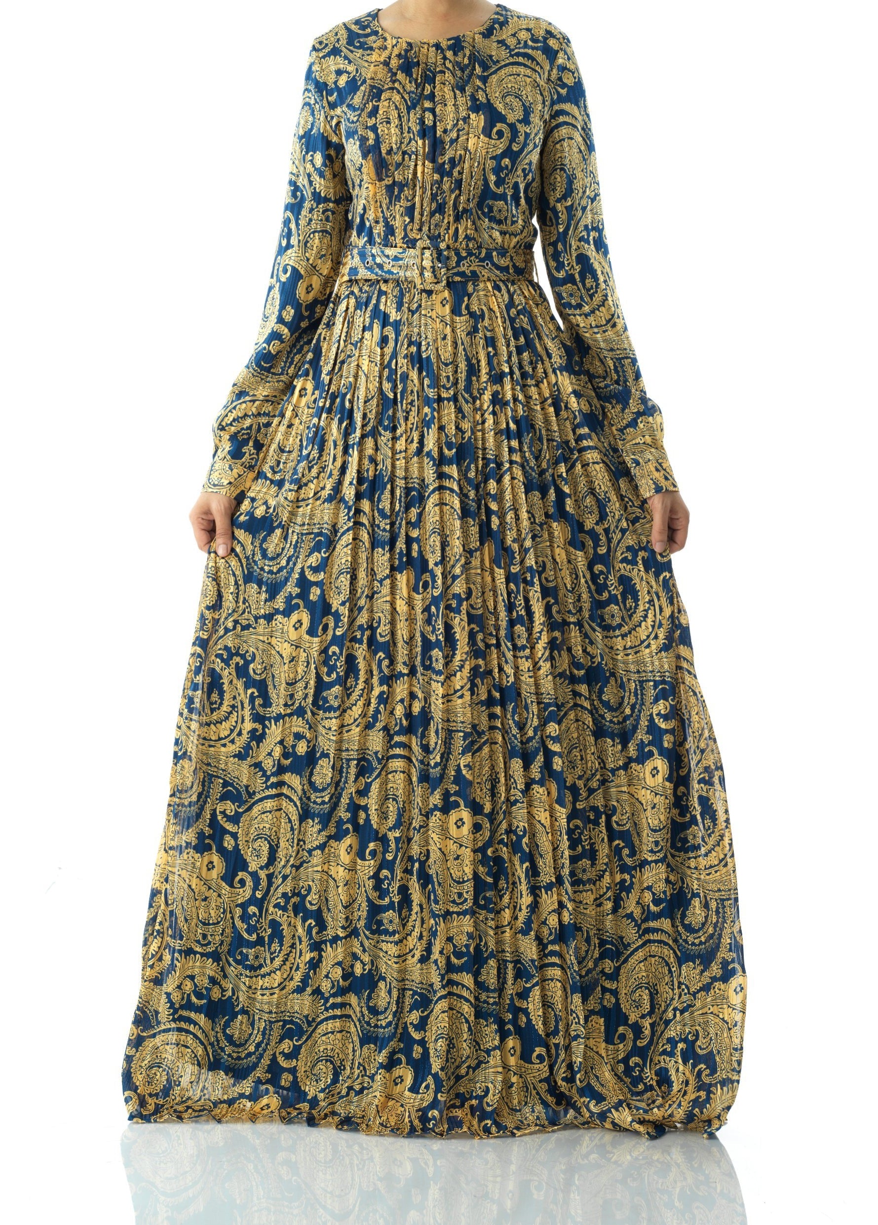 Copy of Nadine dreamy print silk chiffon maxi dress Kabayare