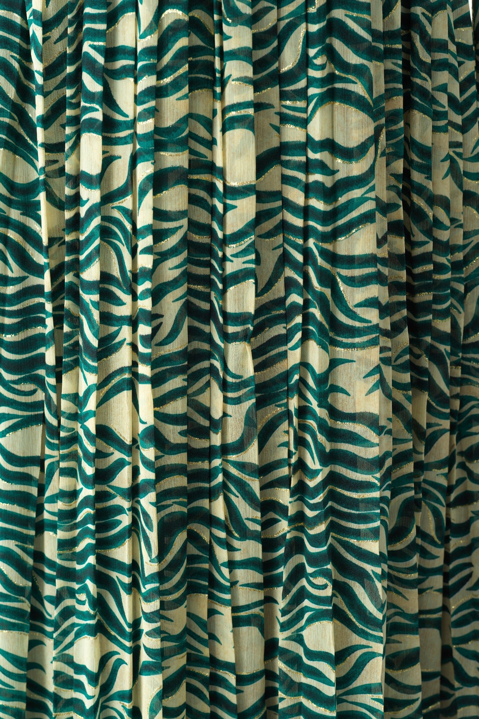 Copy of Pretty Fatima print silk chiffon maxi dress Kabayare