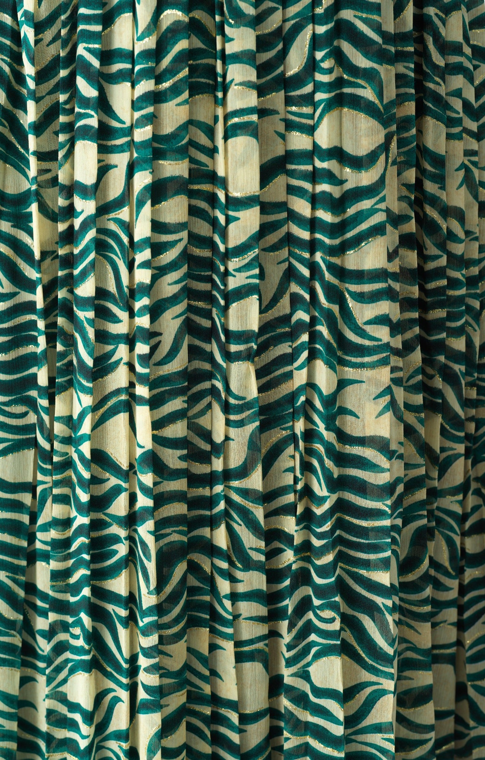 Copy of Pretty Fatima print silk chiffon maxi dress Kabayare