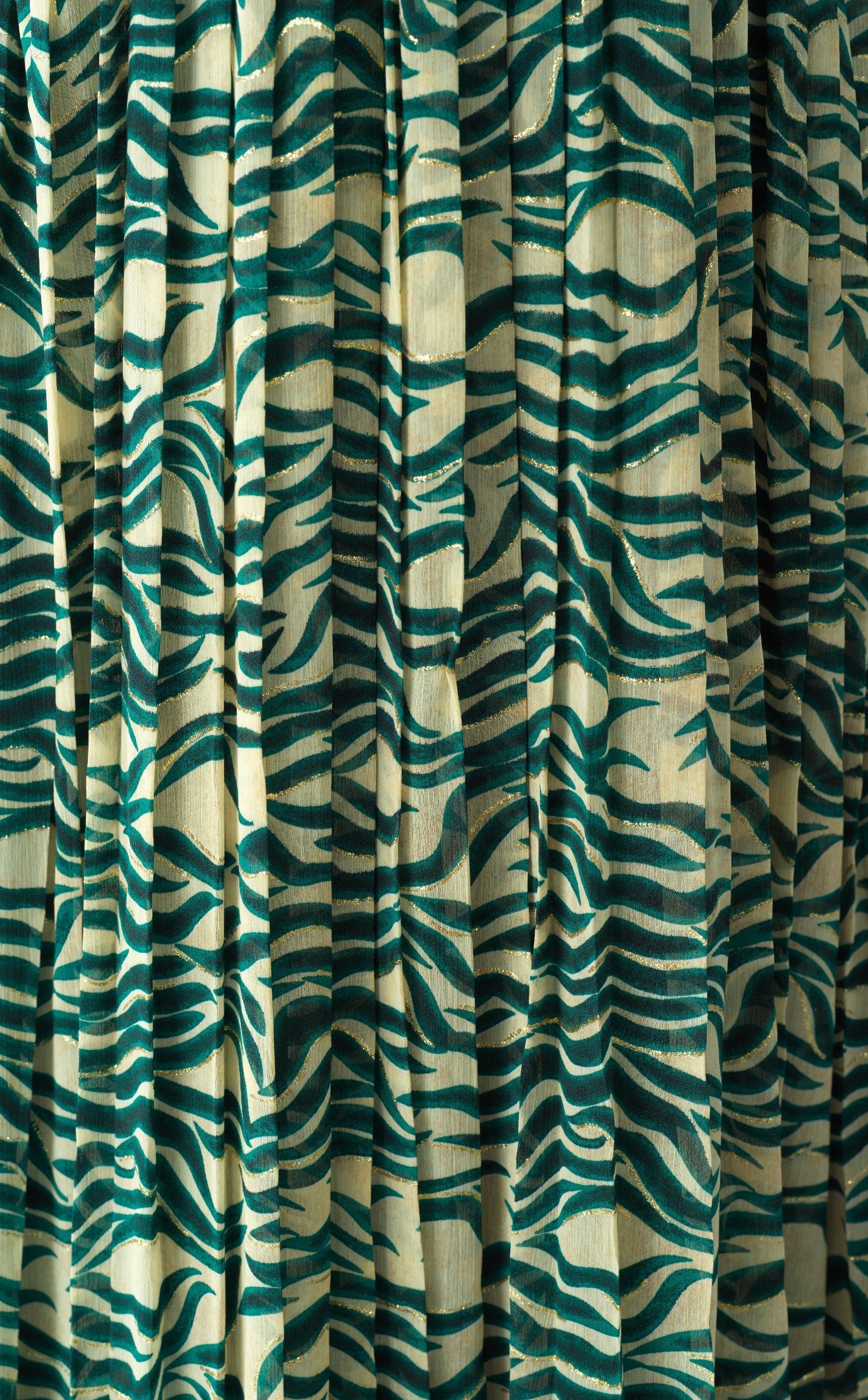 Copy of Pretty Fatima print silk chiffon maxi dress Kabayare