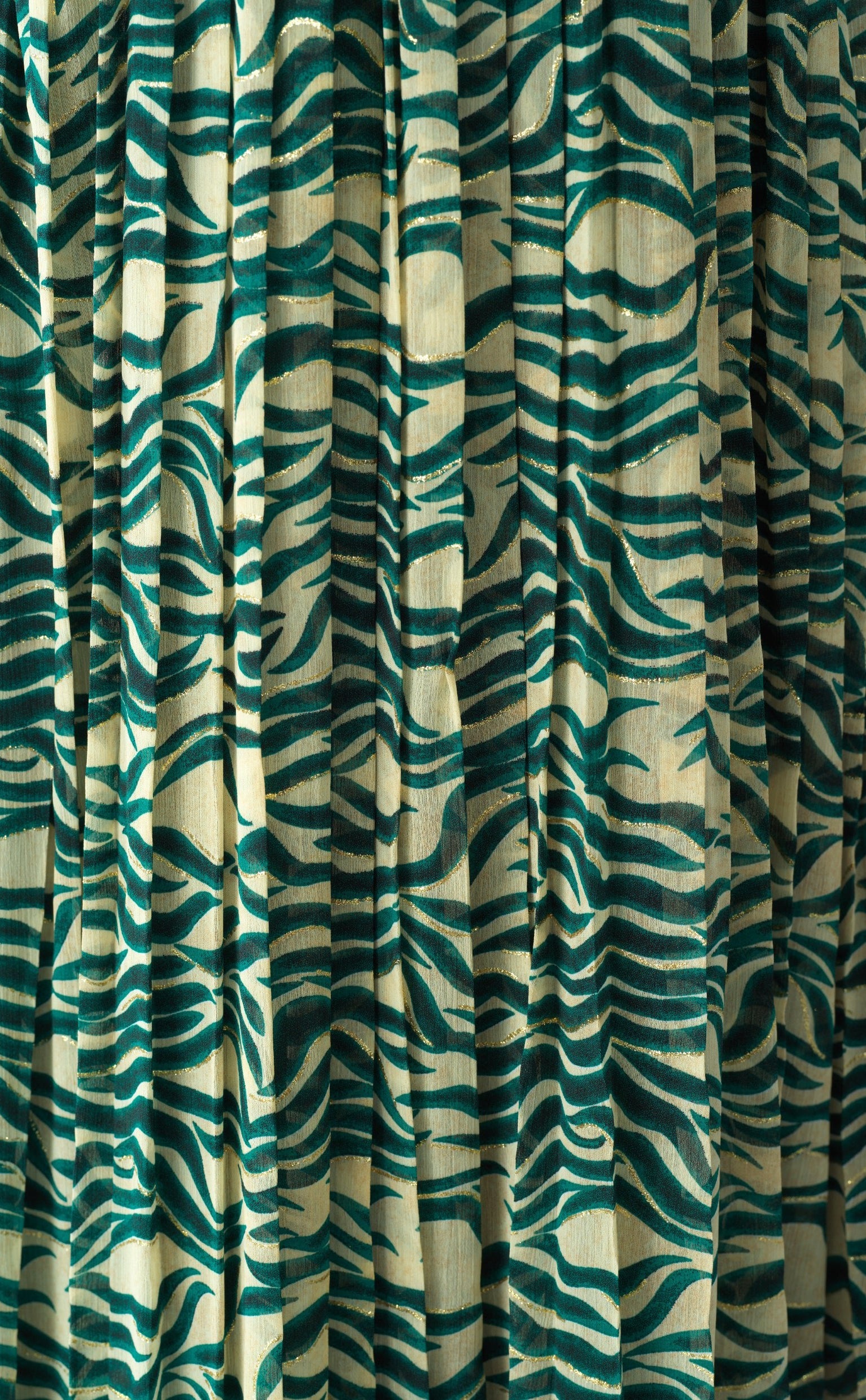 Copy of Pretty Fatima print silk chiffon maxi dress Kabayare