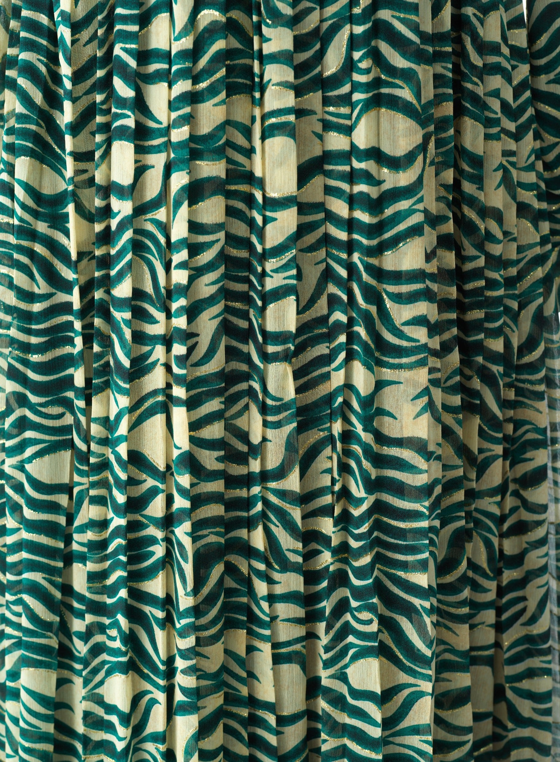 Copy of Pretty Fatima print silk chiffon maxi dress Kabayare