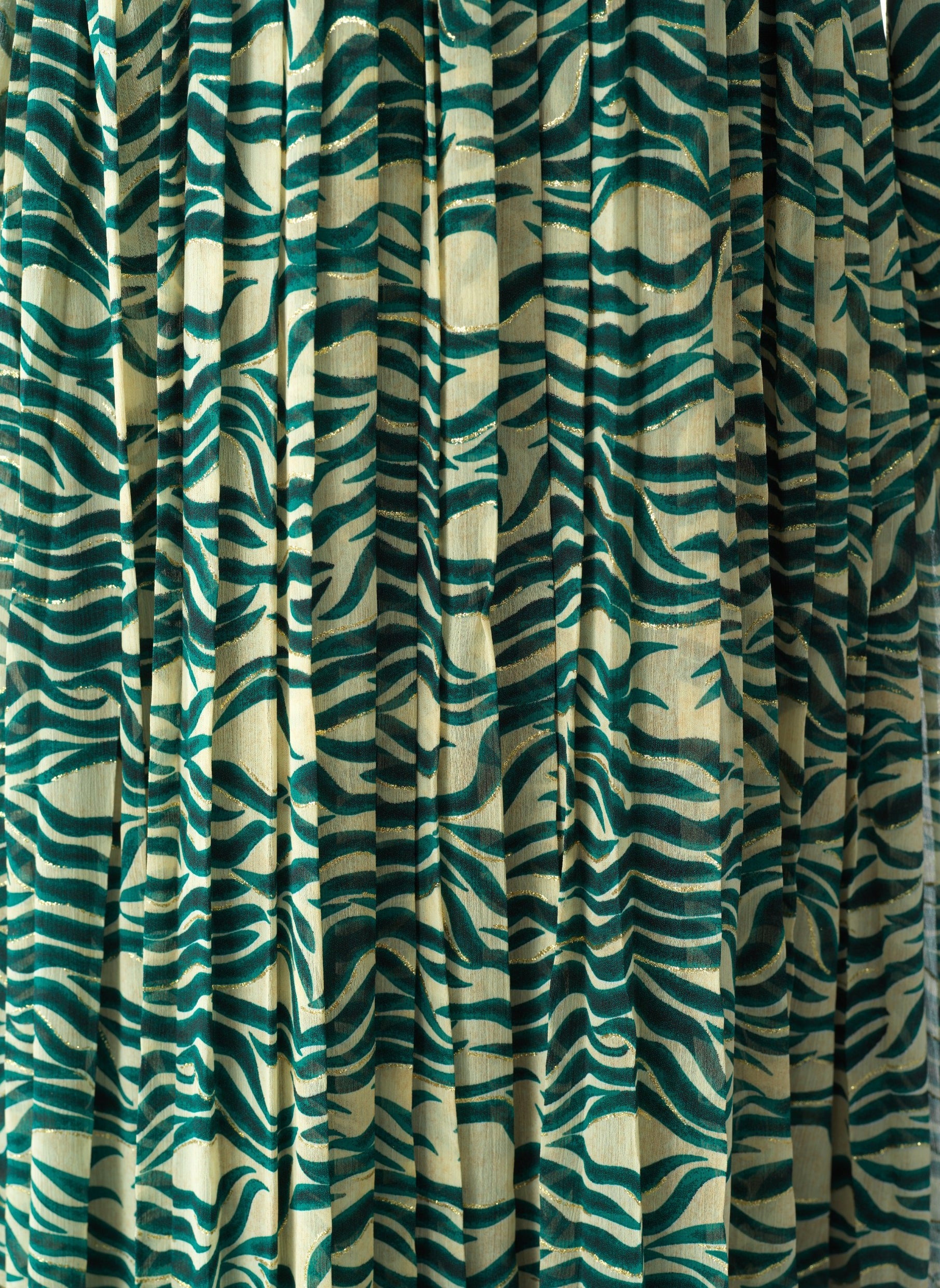 Copy of Pretty Fatima print silk chiffon maxi dress Kabayare