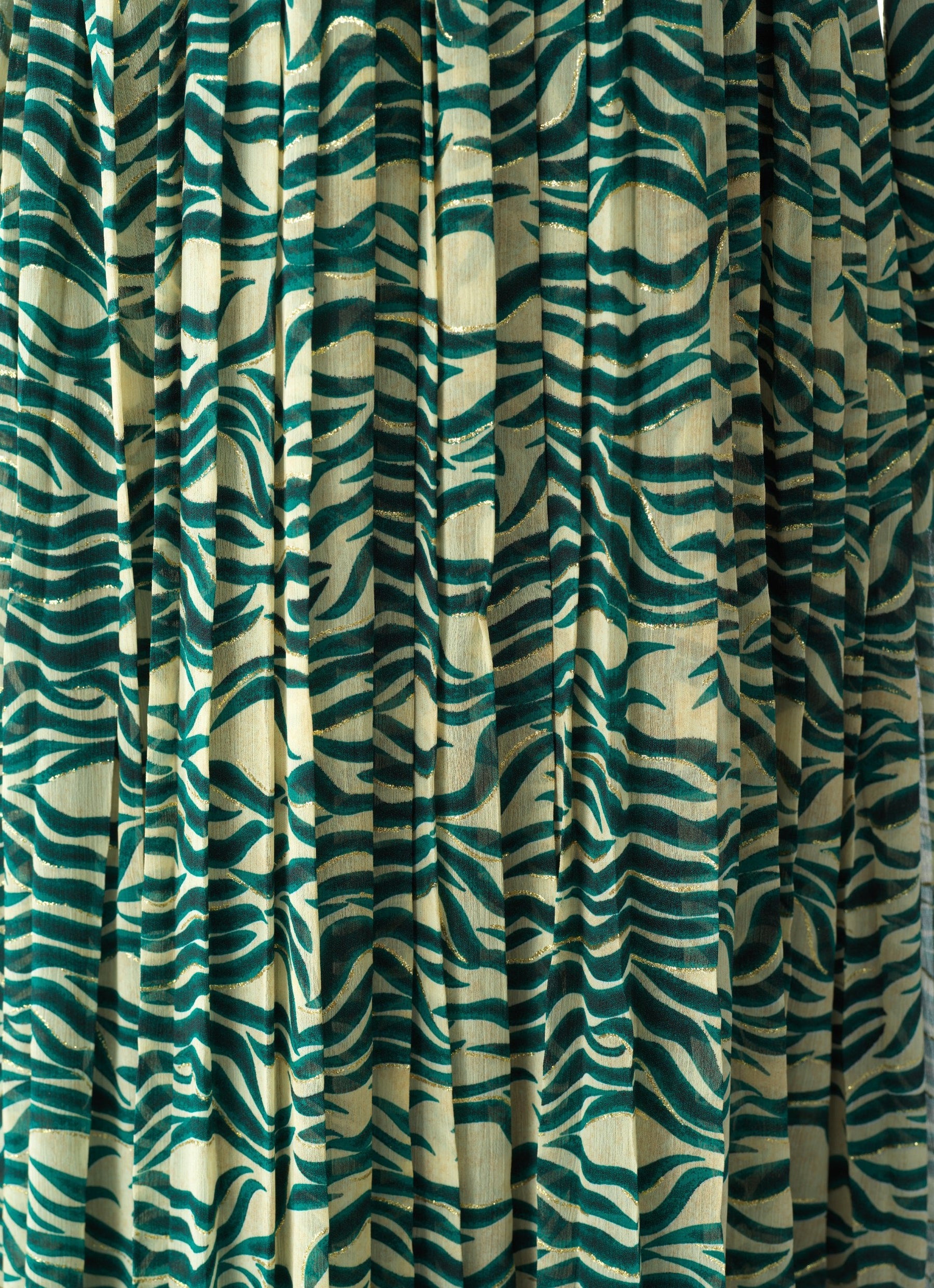 Copy of Pretty Fatima print silk chiffon maxi dress Kabayare