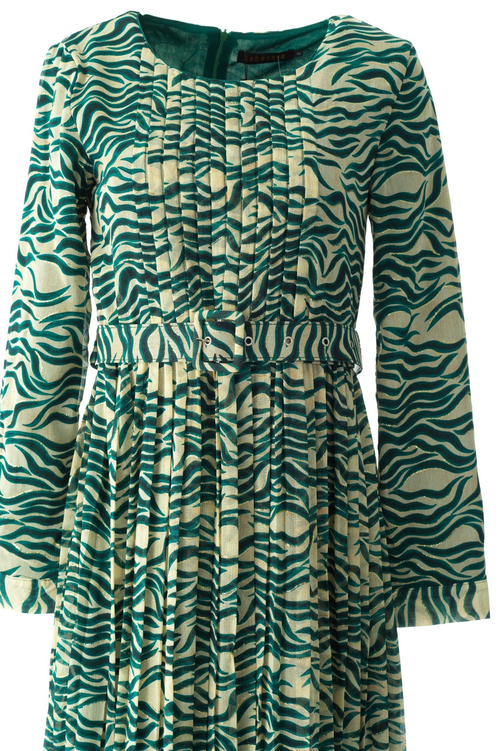 Copy of Pretty Fatima print silk chiffon maxi dress Kabayare