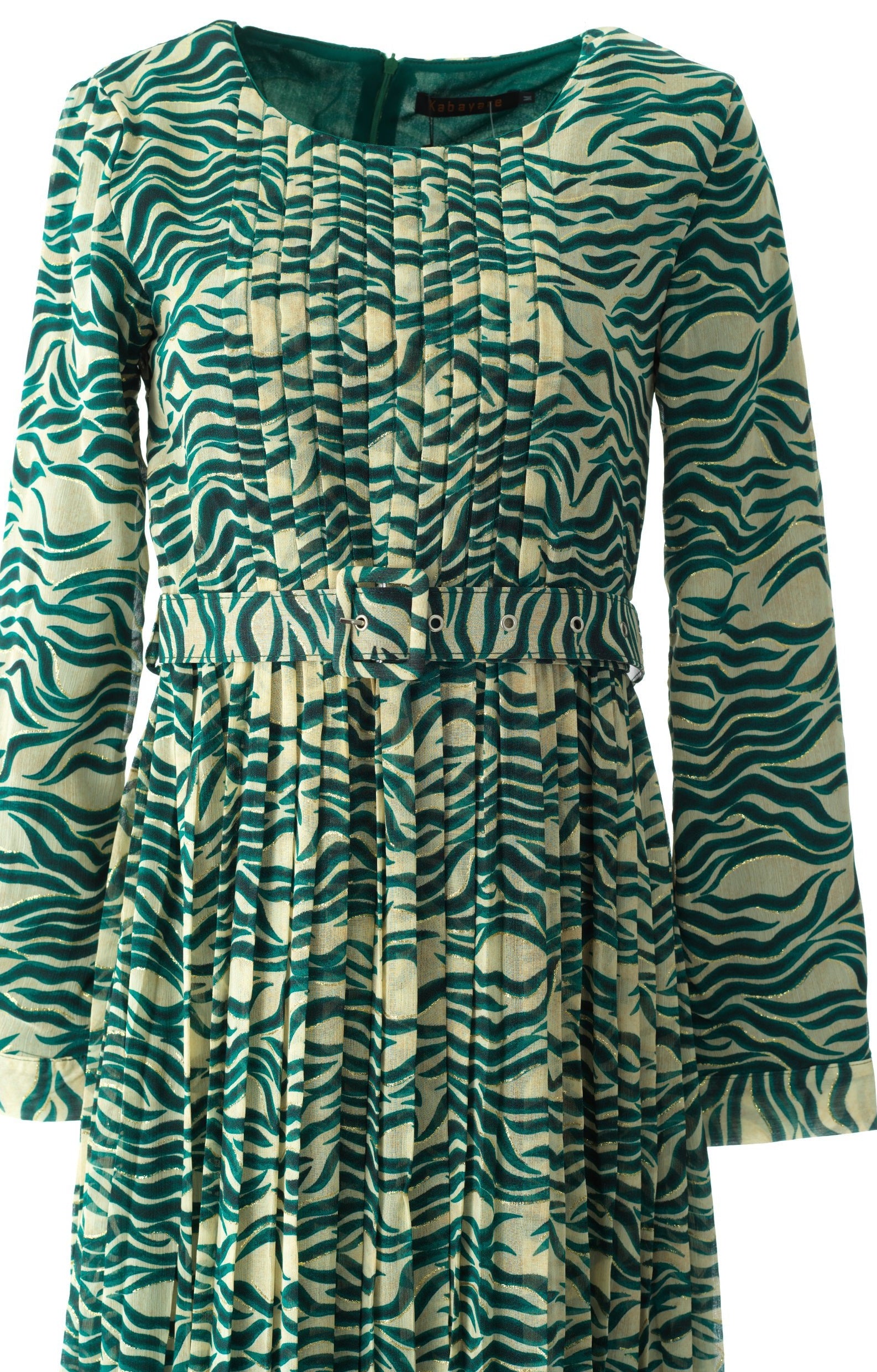 Copy of Pretty Fatima print silk chiffon maxi dress Kabayare