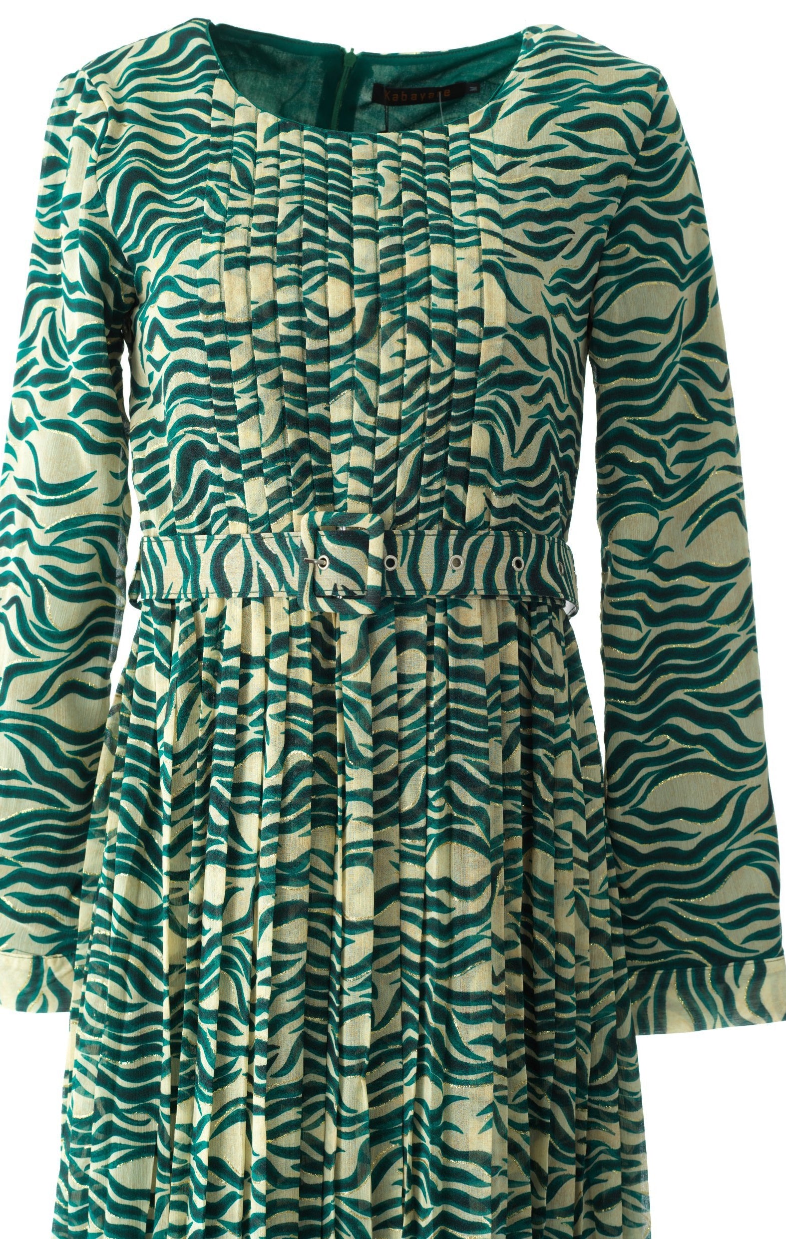 Copy of Pretty Fatima print silk chiffon maxi dress Kabayare