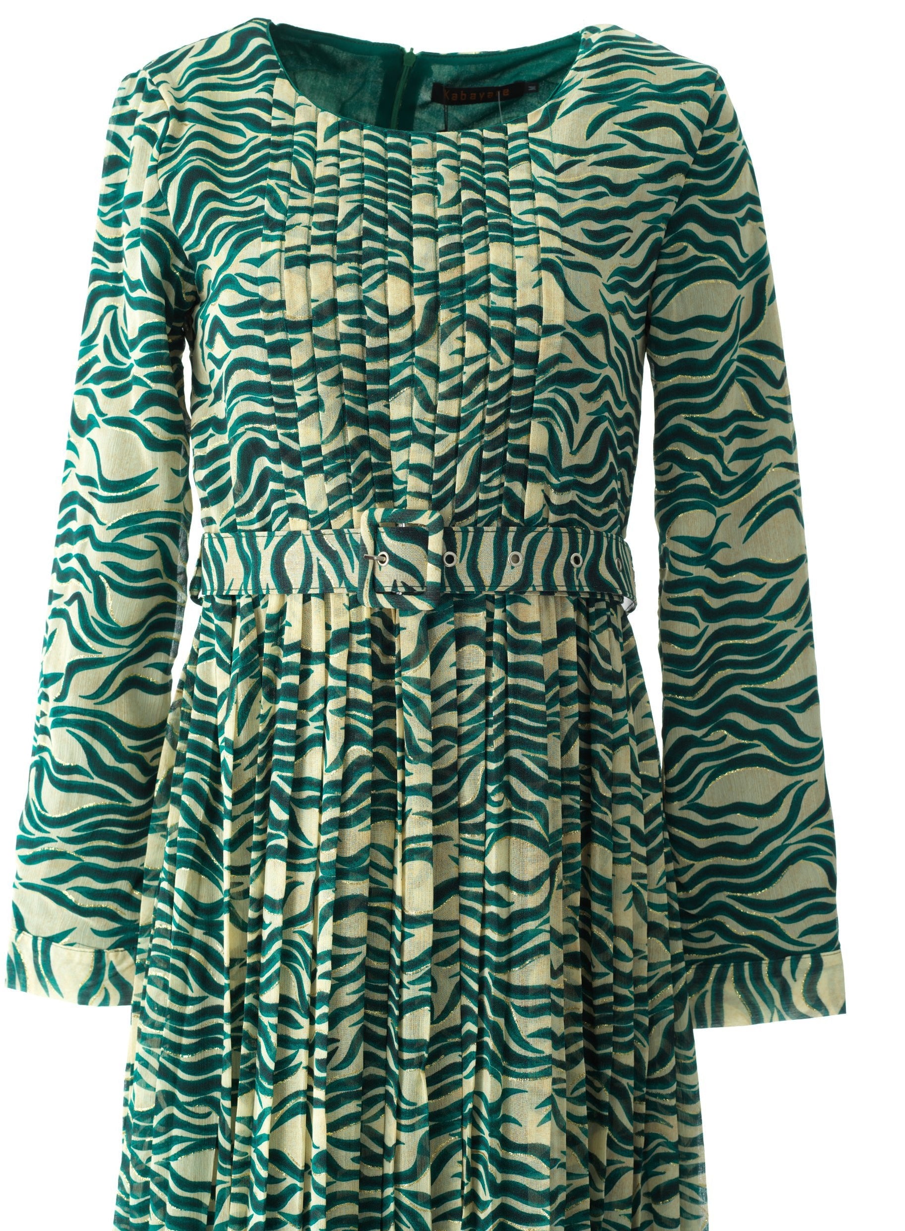 Copy of Pretty Fatima print silk chiffon maxi dress Kabayare