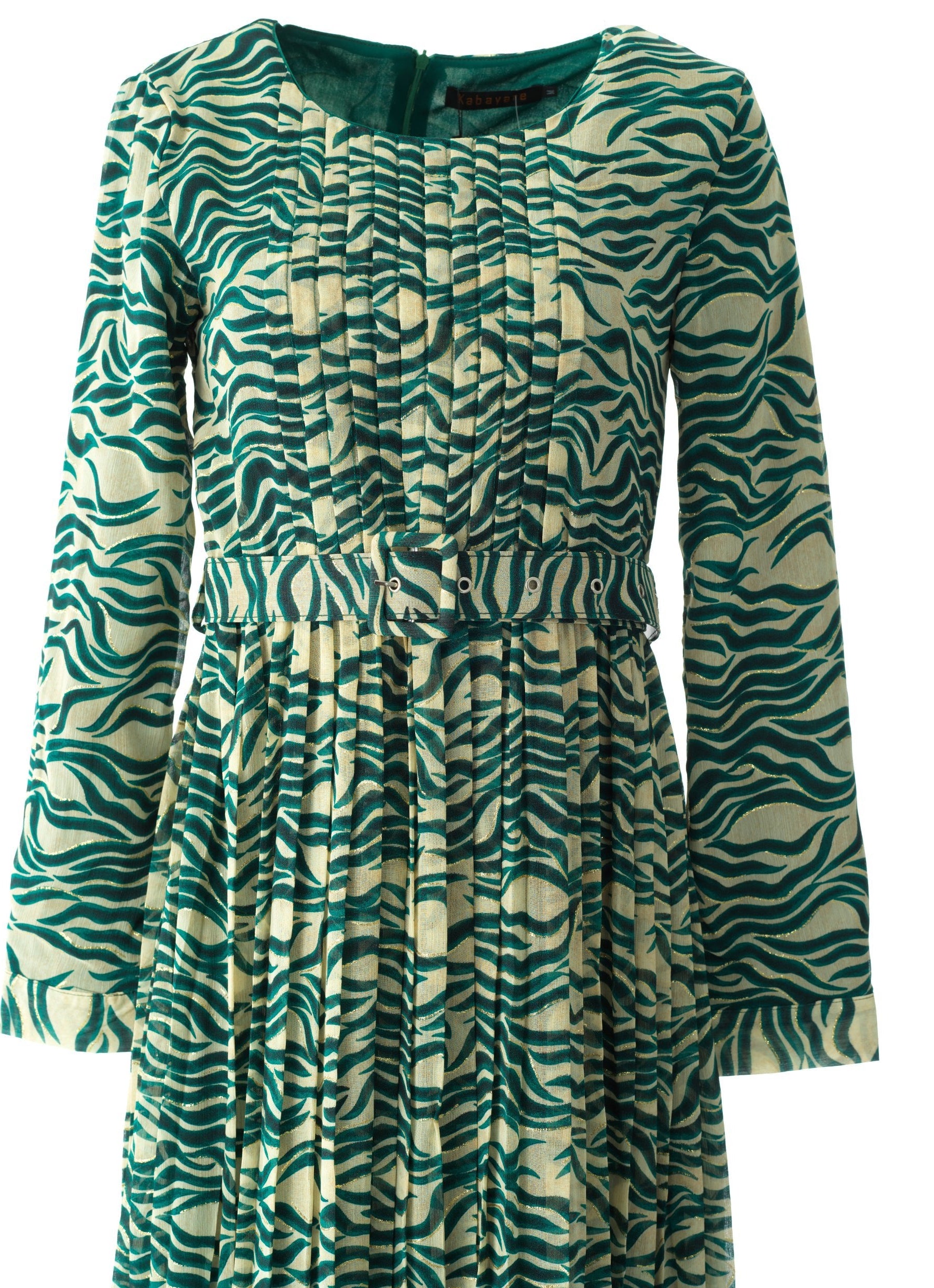 Copy of Pretty Fatima print silk chiffon maxi dress Kabayare