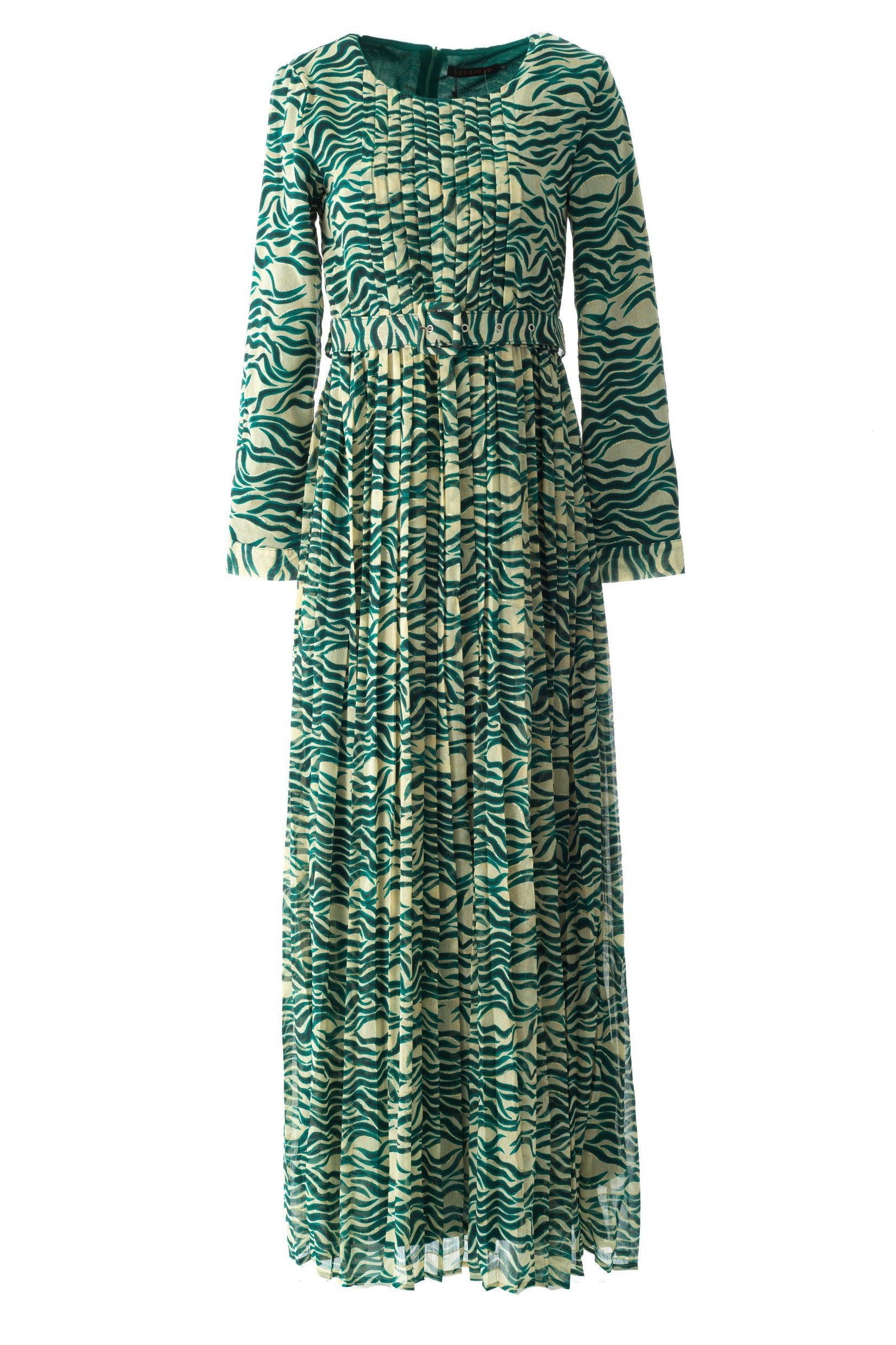 Copy of Pretty Fatima print silk chiffon maxi dress Kabayare