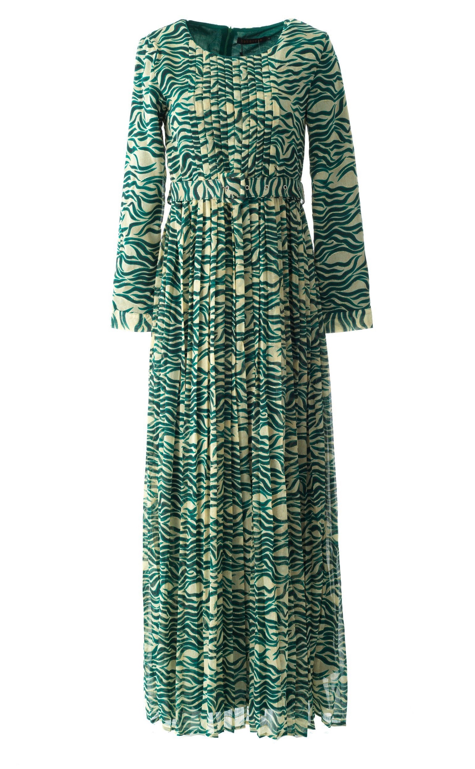 Copy of Pretty Fatima print silk chiffon maxi dress Kabayare