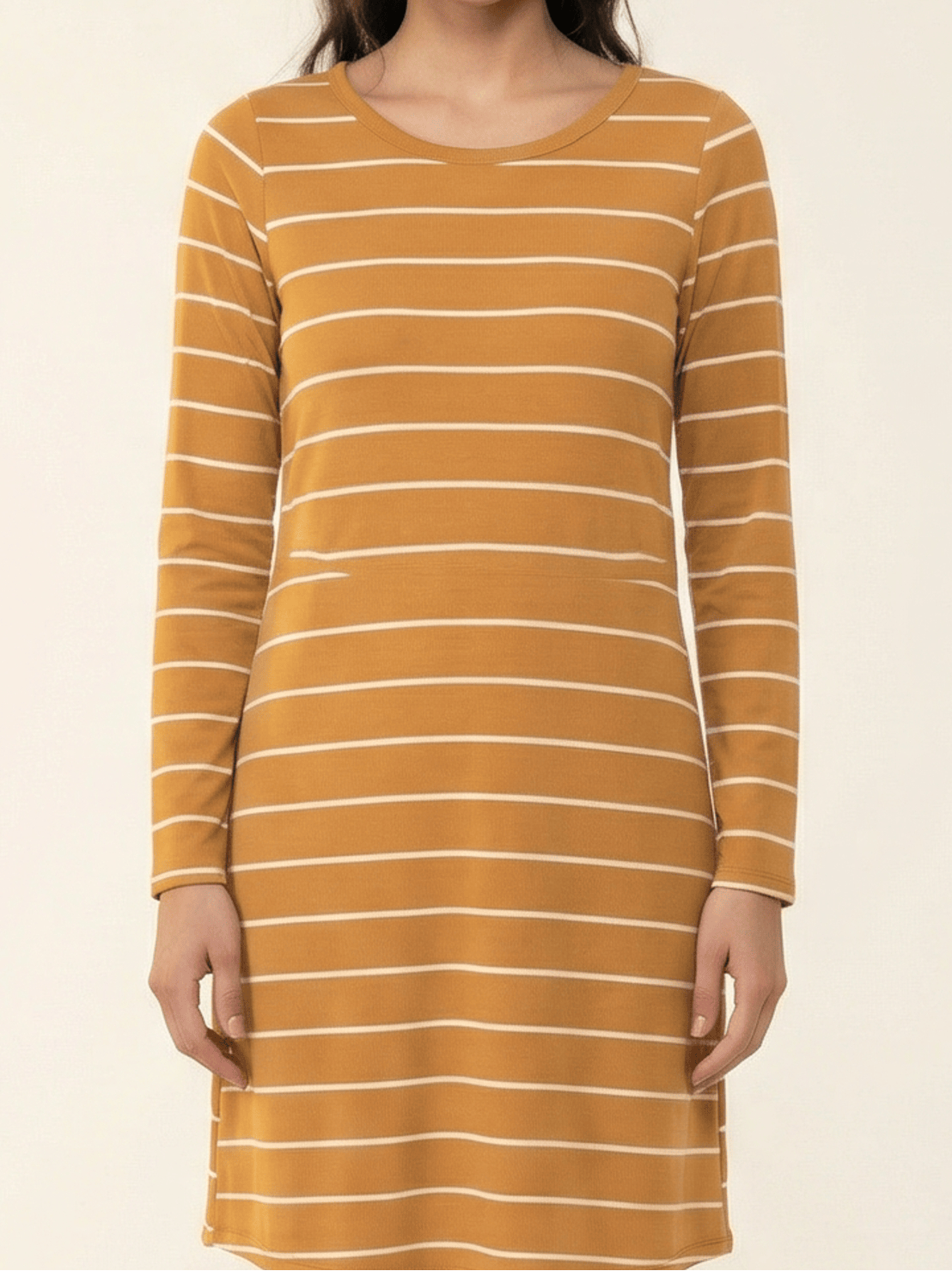 Cotton-striped midi top Kabayare