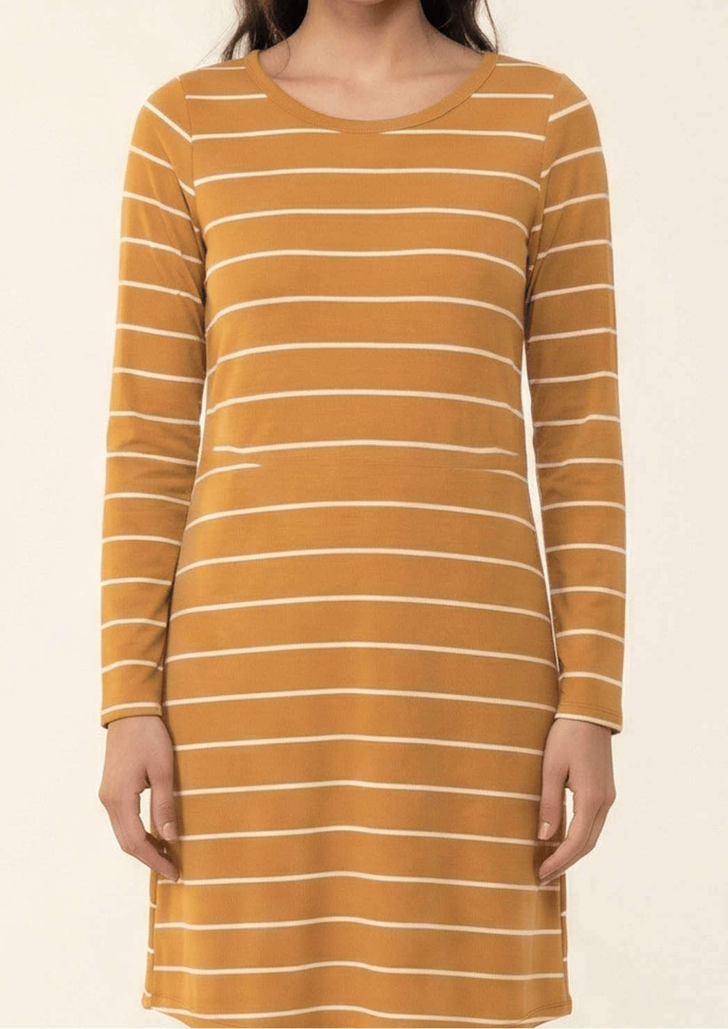 Cotton-striped midi top Kabayare