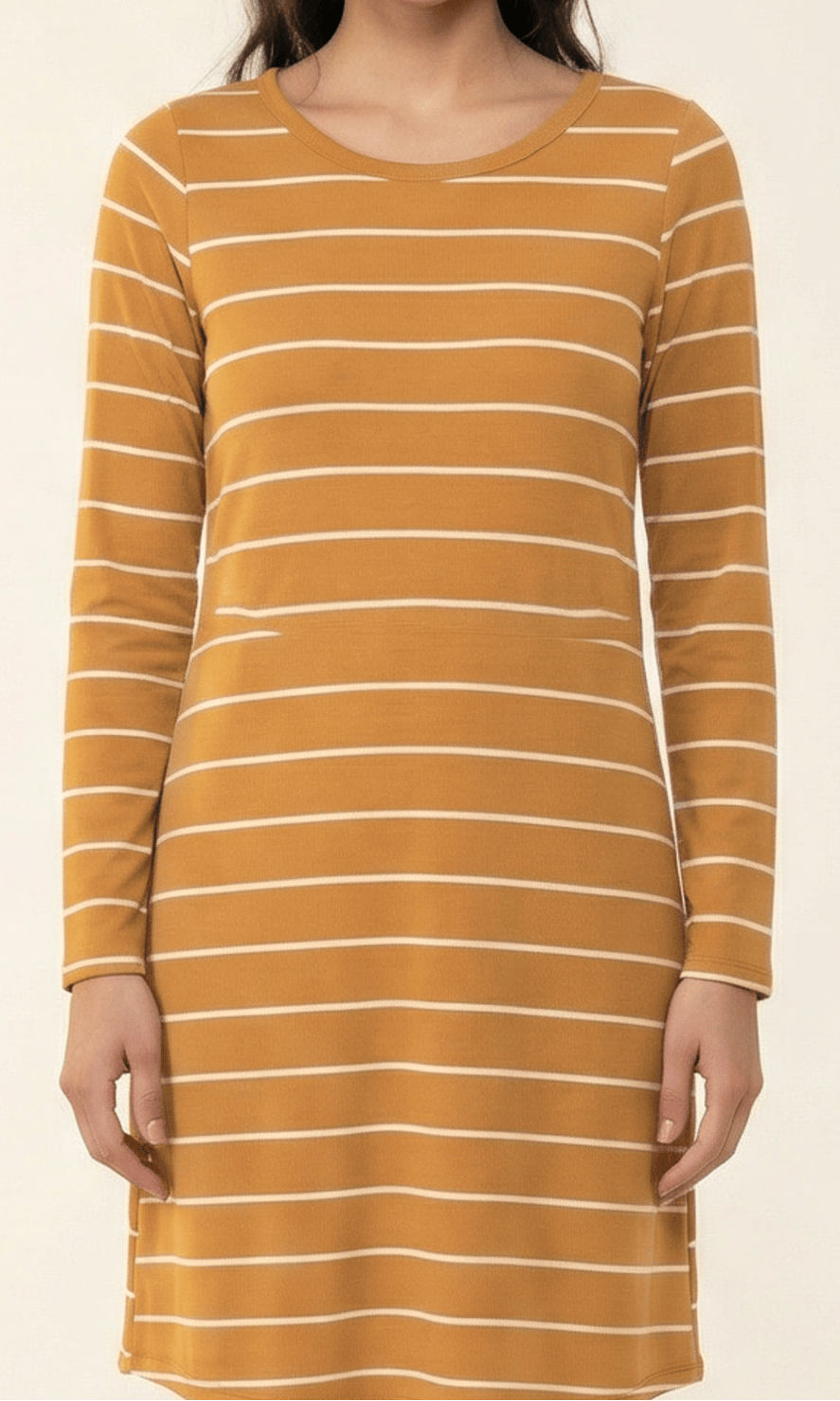 Cotton-striped midi top Kabayare