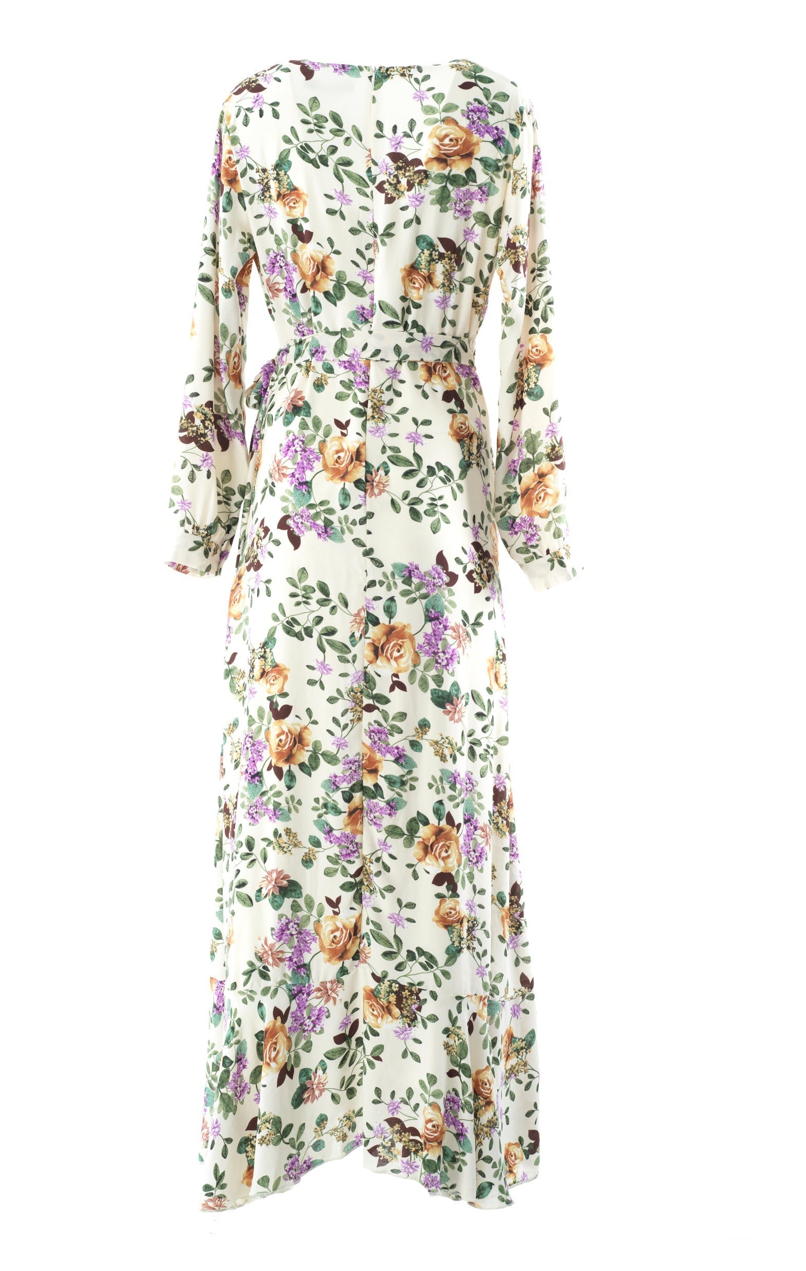 Dalila floral print wrapped maxi dress Kabayare