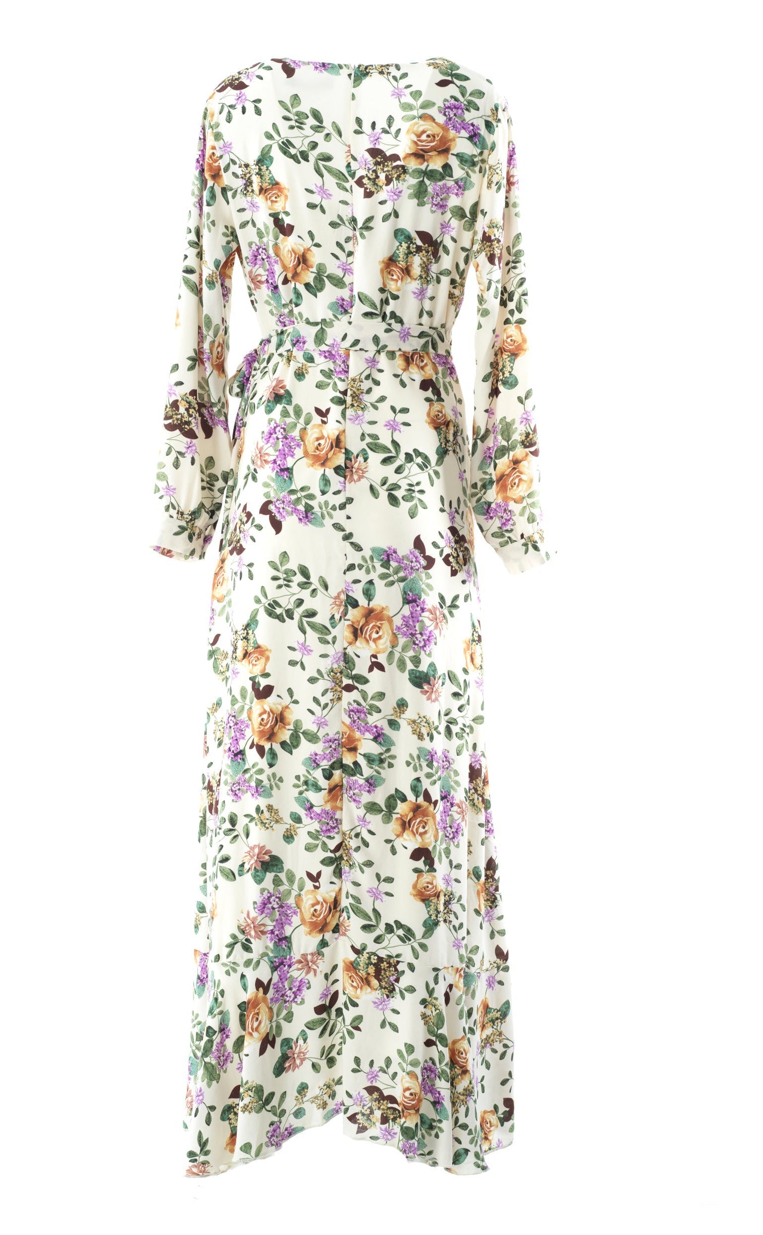 Dalila floral print wrapped maxi dress Kabayare