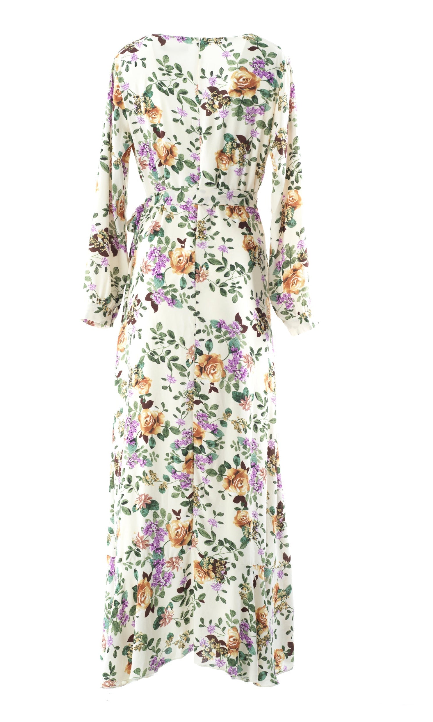 Dalila floral print wrapped maxi dress Kabayare