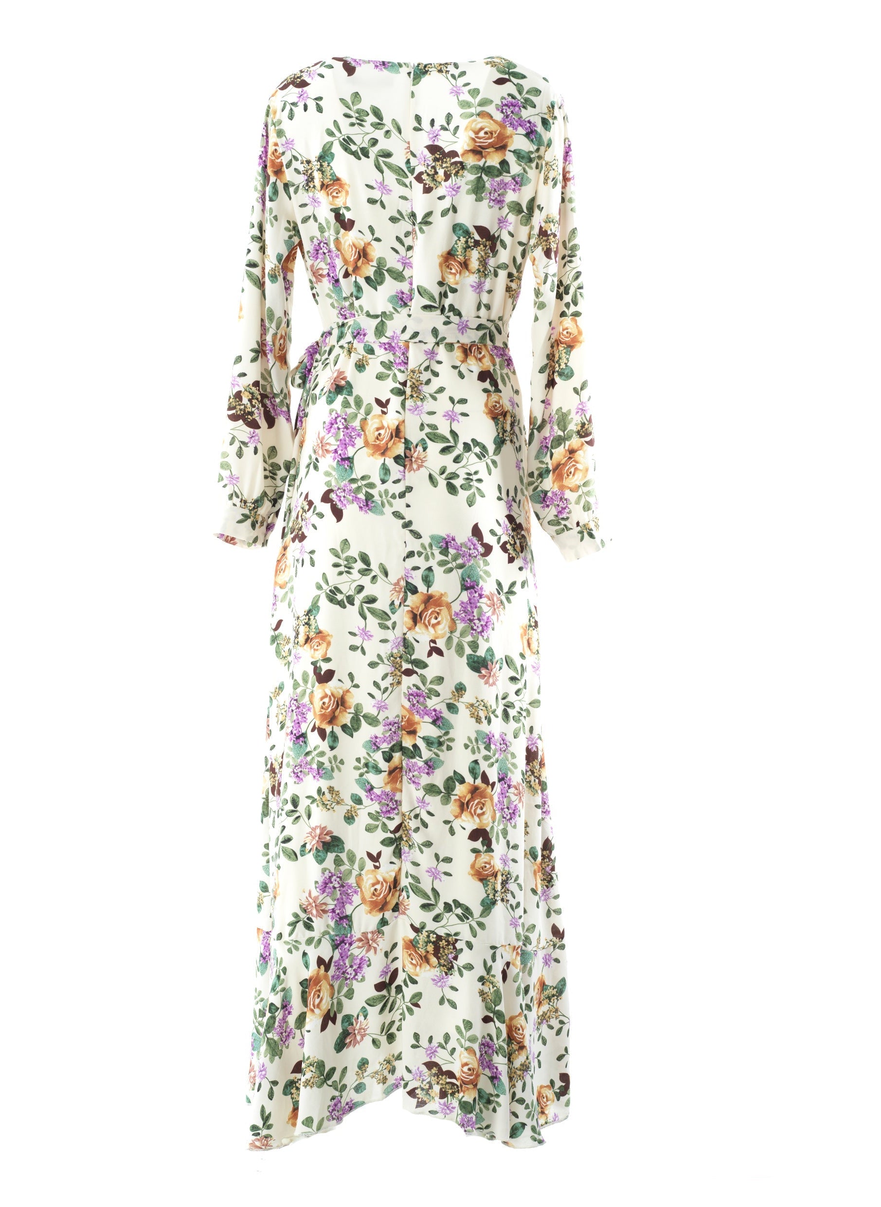 Dalila floral print wrapped maxi dress Kabayare