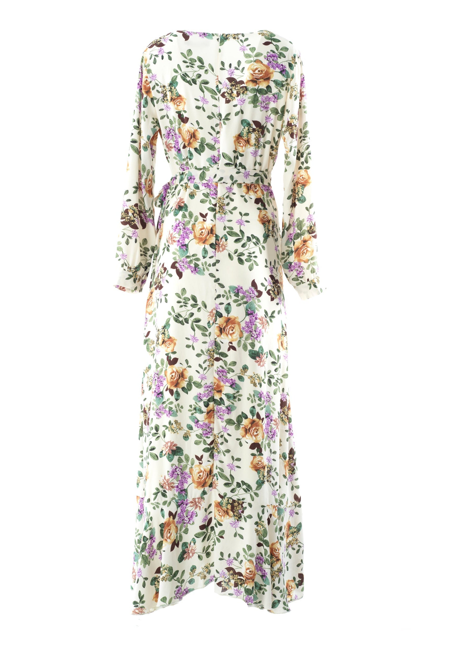 Dalila floral print wrapped maxi dress Kabayare
