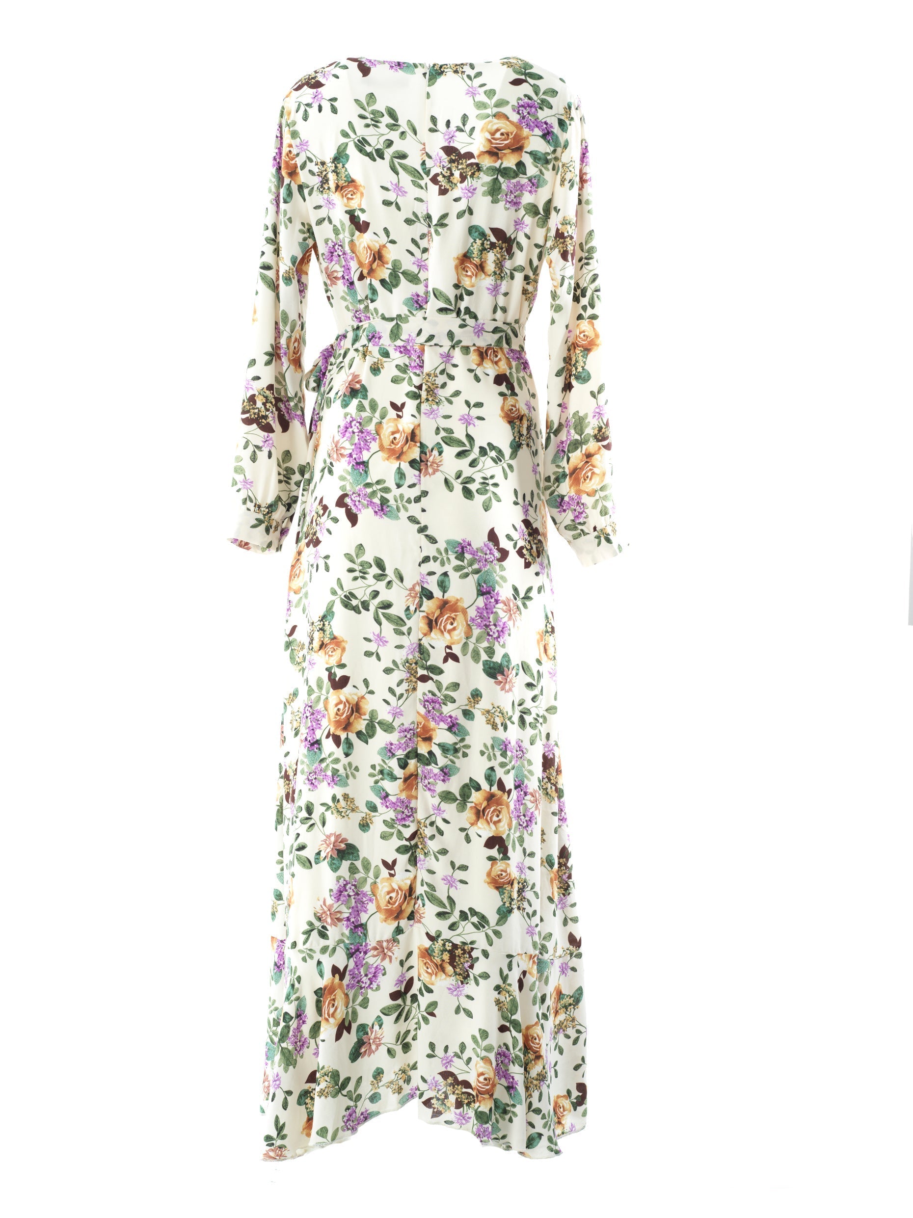 Dalila floral print wrapped maxi dress Kabayare