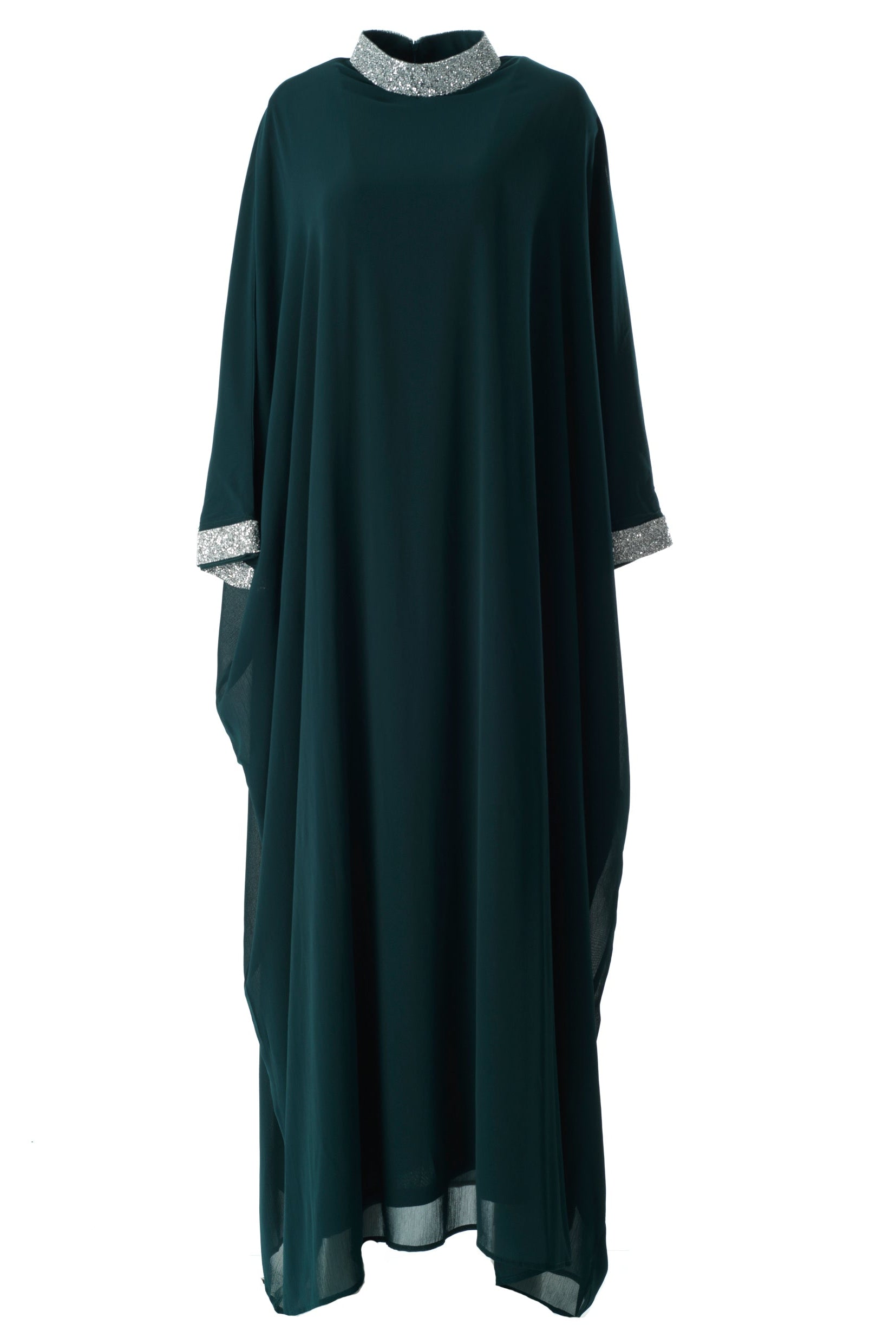 Deep Green luxurious kaftan dress Kabayare