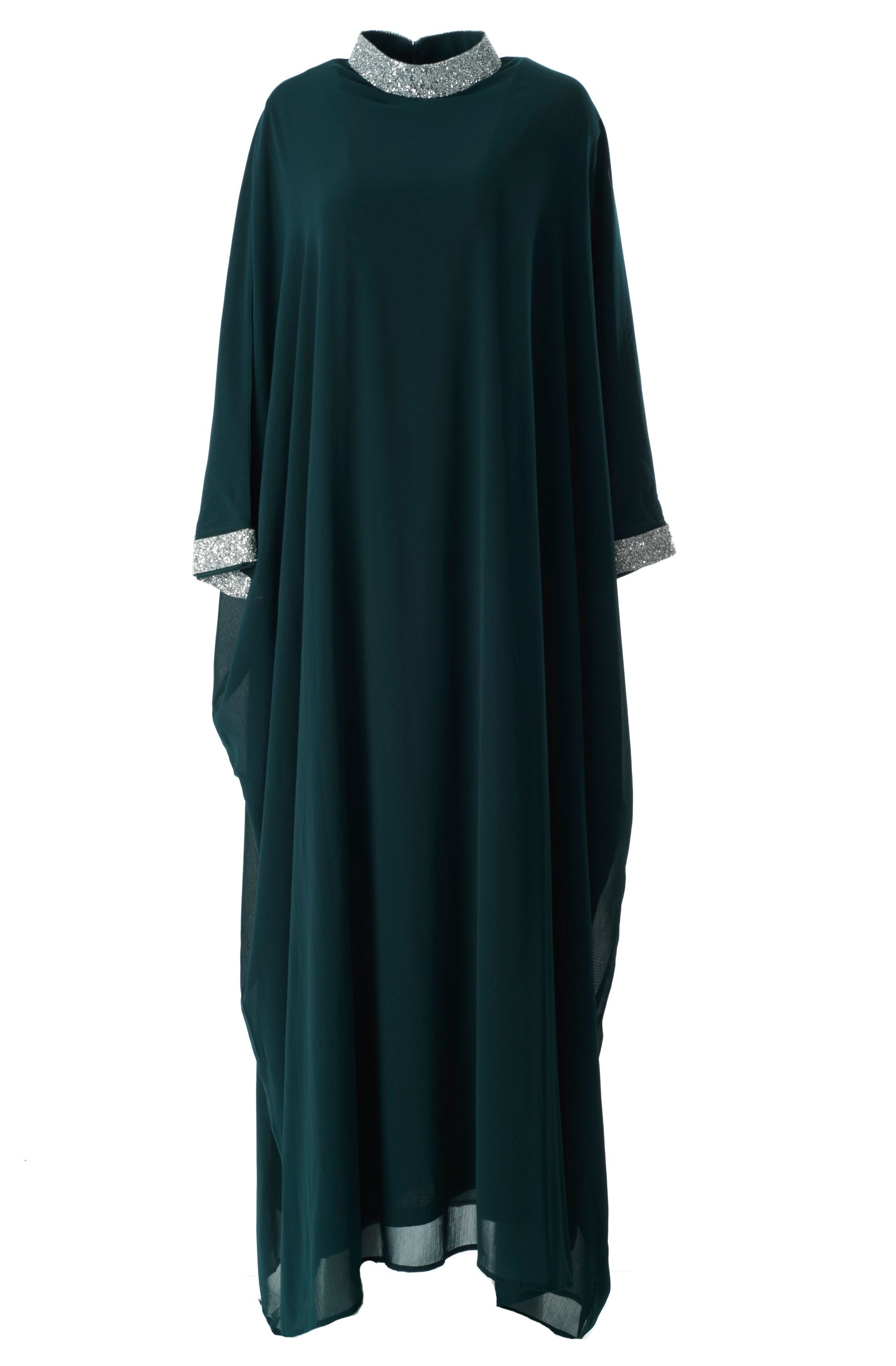Deep Green luxurious kaftan dress Kabayare