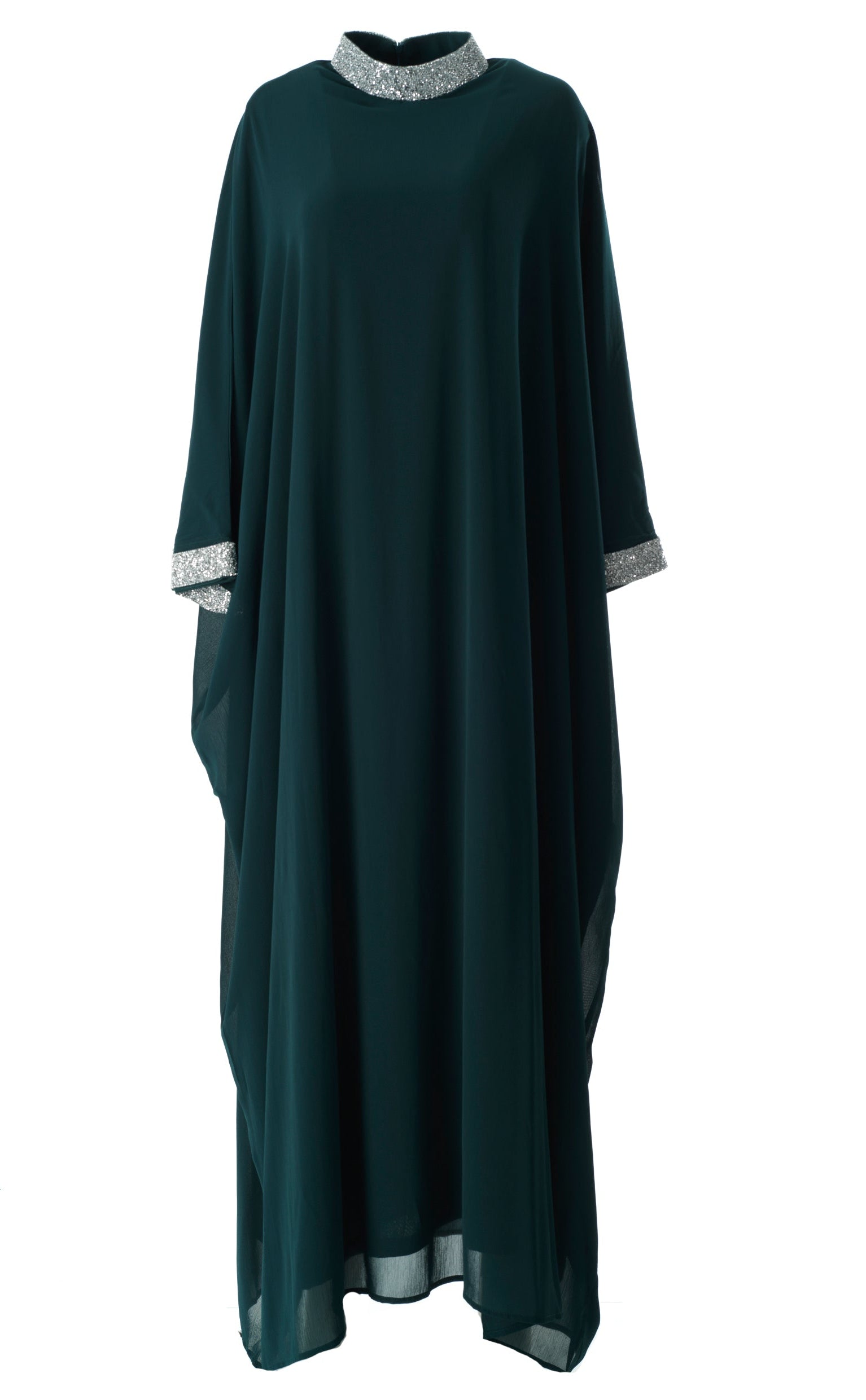 Deep Green luxurious kaftan dress Kabayare