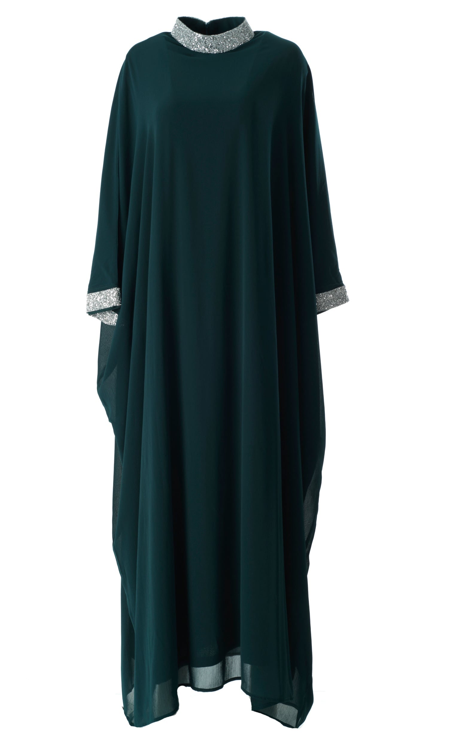 Deep Green luxurious kaftan dress Kabayare