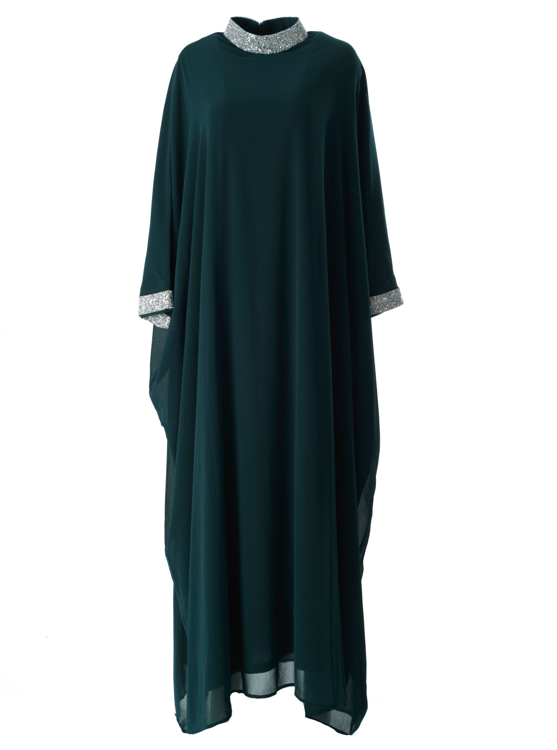 Deep Green luxurious kaftan dress Kabayare