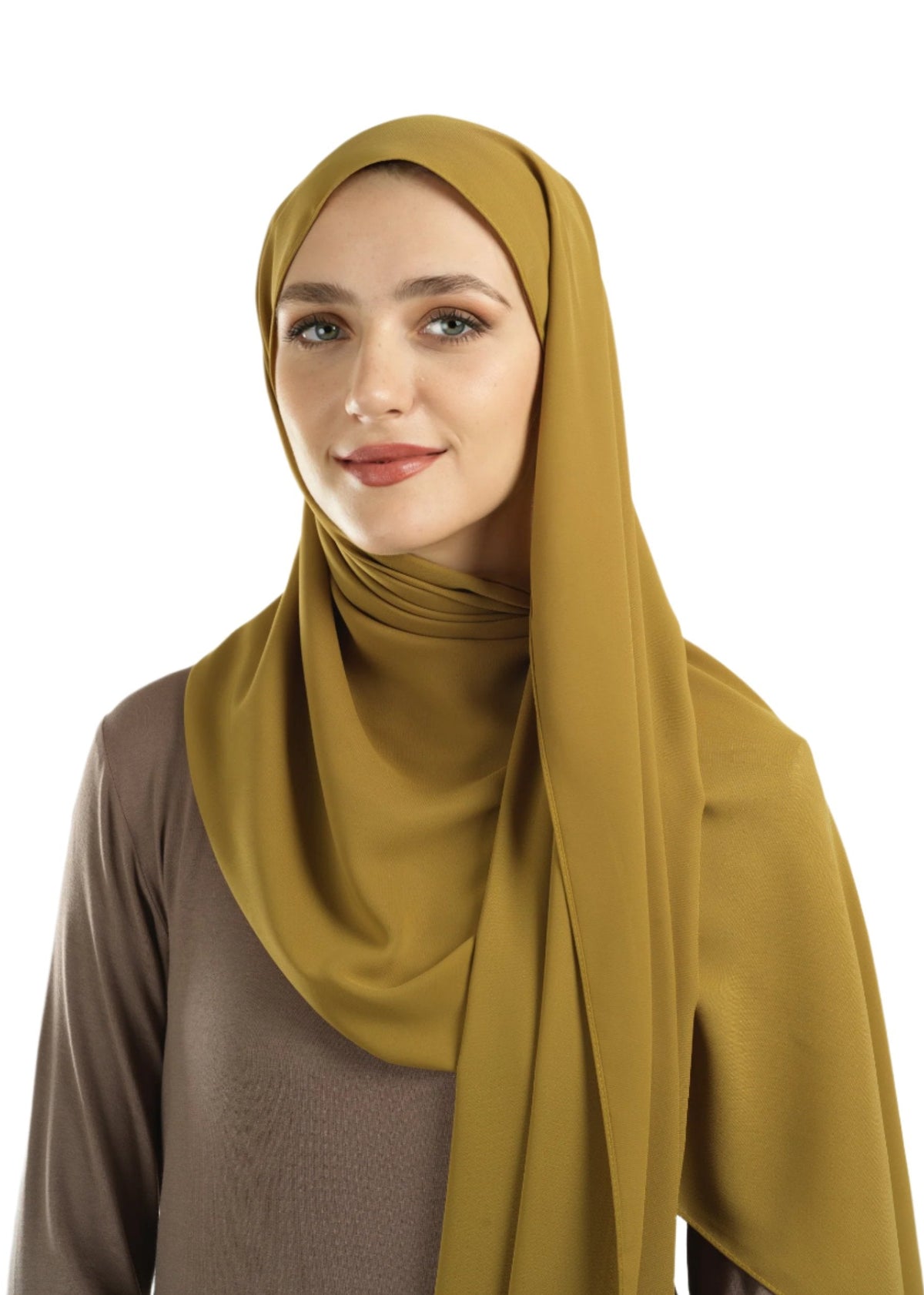 Deep Mustard Korean Nida hijab Kabayare