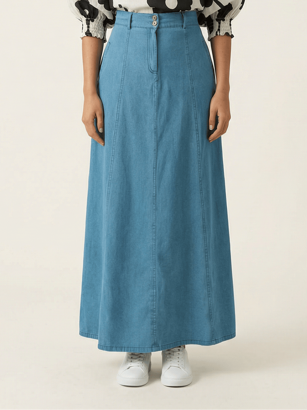 Denim Maxi Skirt Kabayare