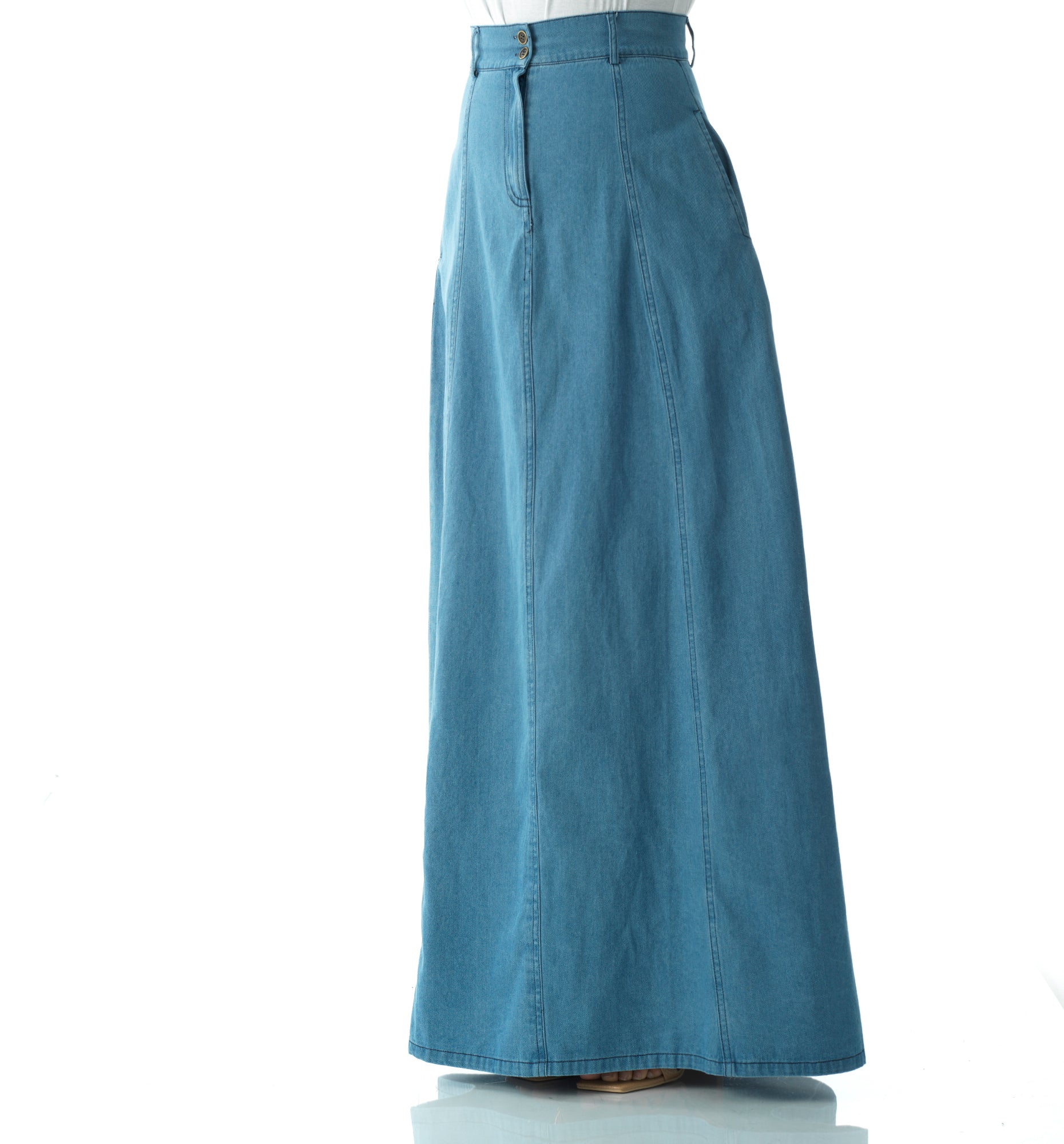 Denim Maxi Skirt Kabayare