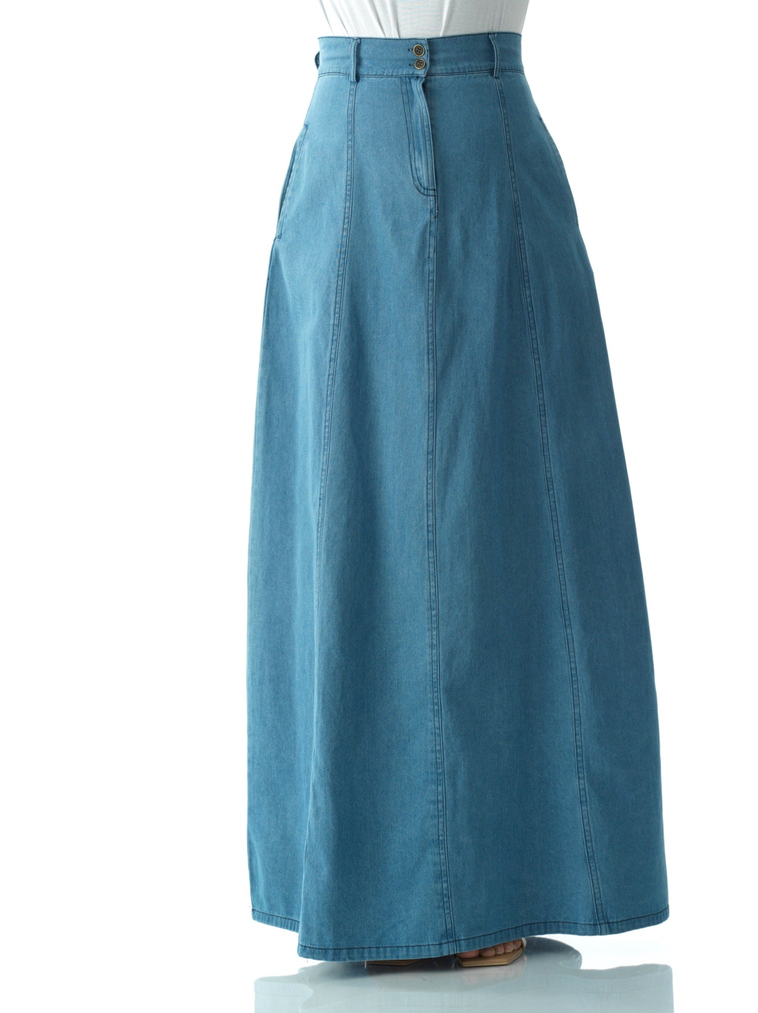 Denim Maxi Skirt Kabayare