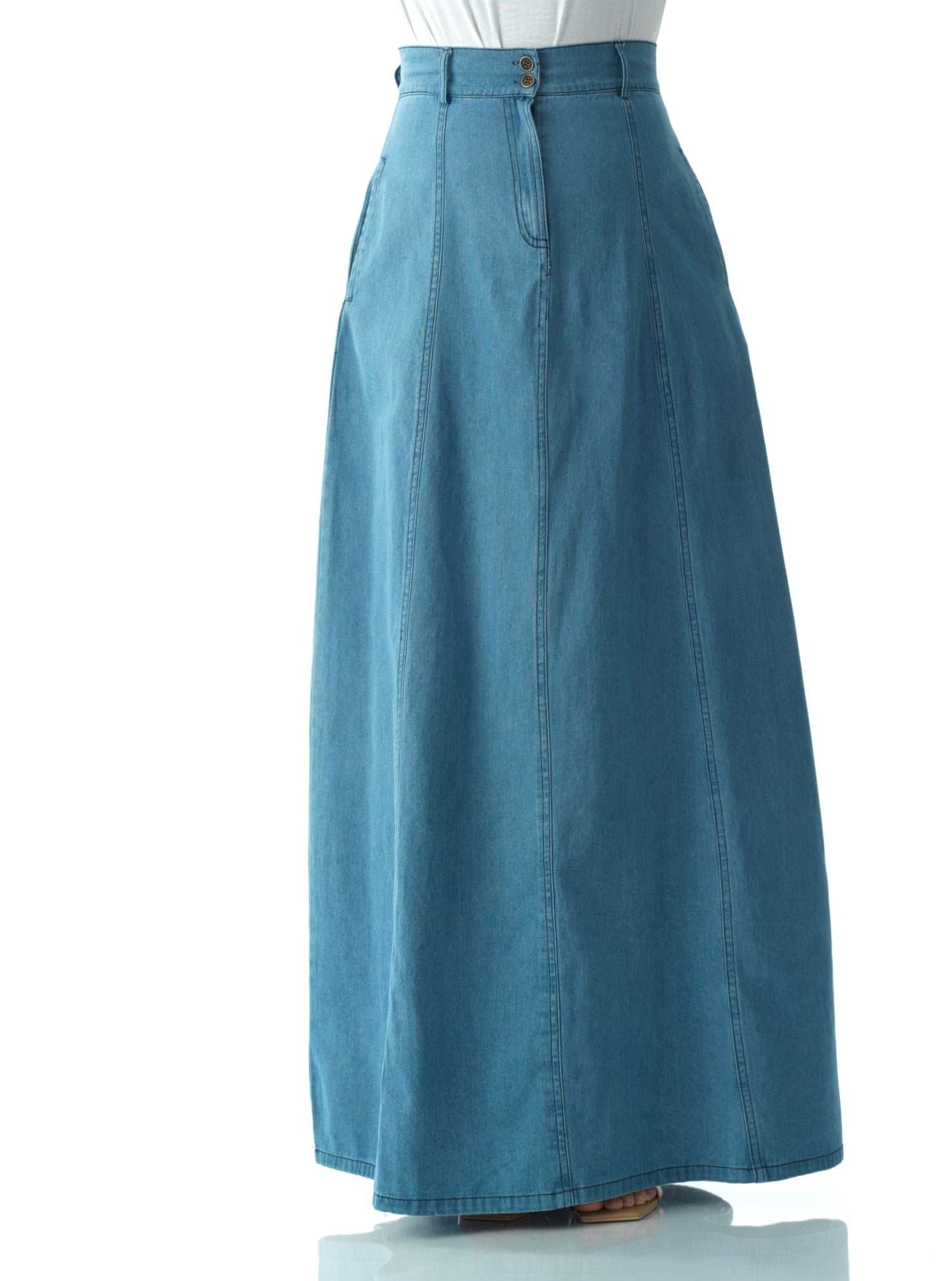 Denim Maxi Skirt Kabayare