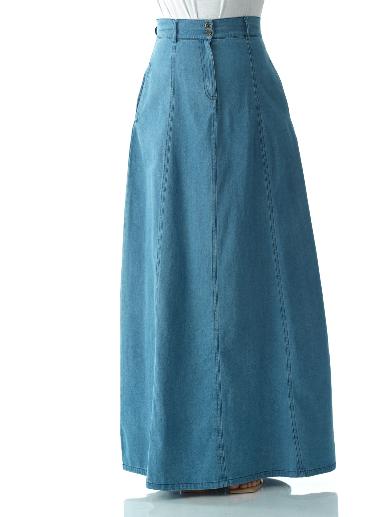 Denim Maxi Skirt Kabayare