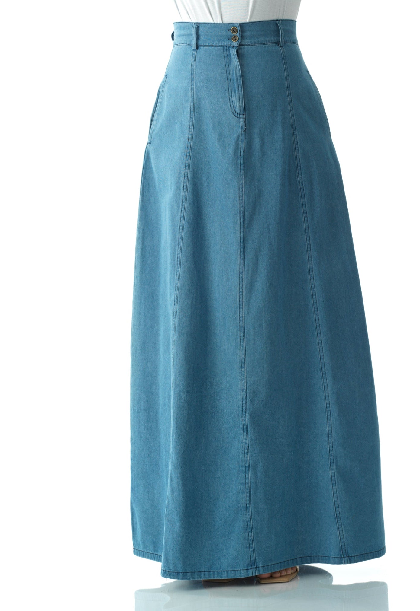 Denim Maxi Skirt Kabayare