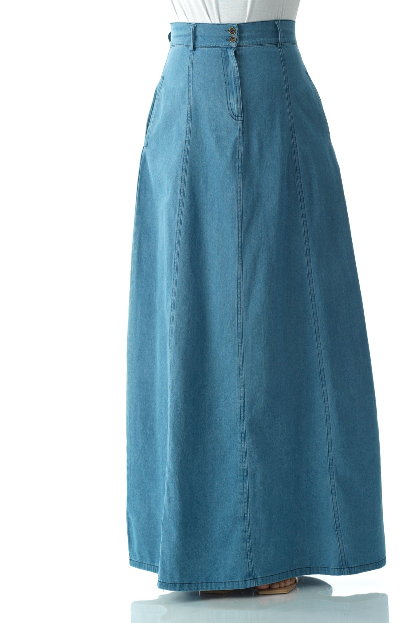 Denim Maxi Skirt Kabayare