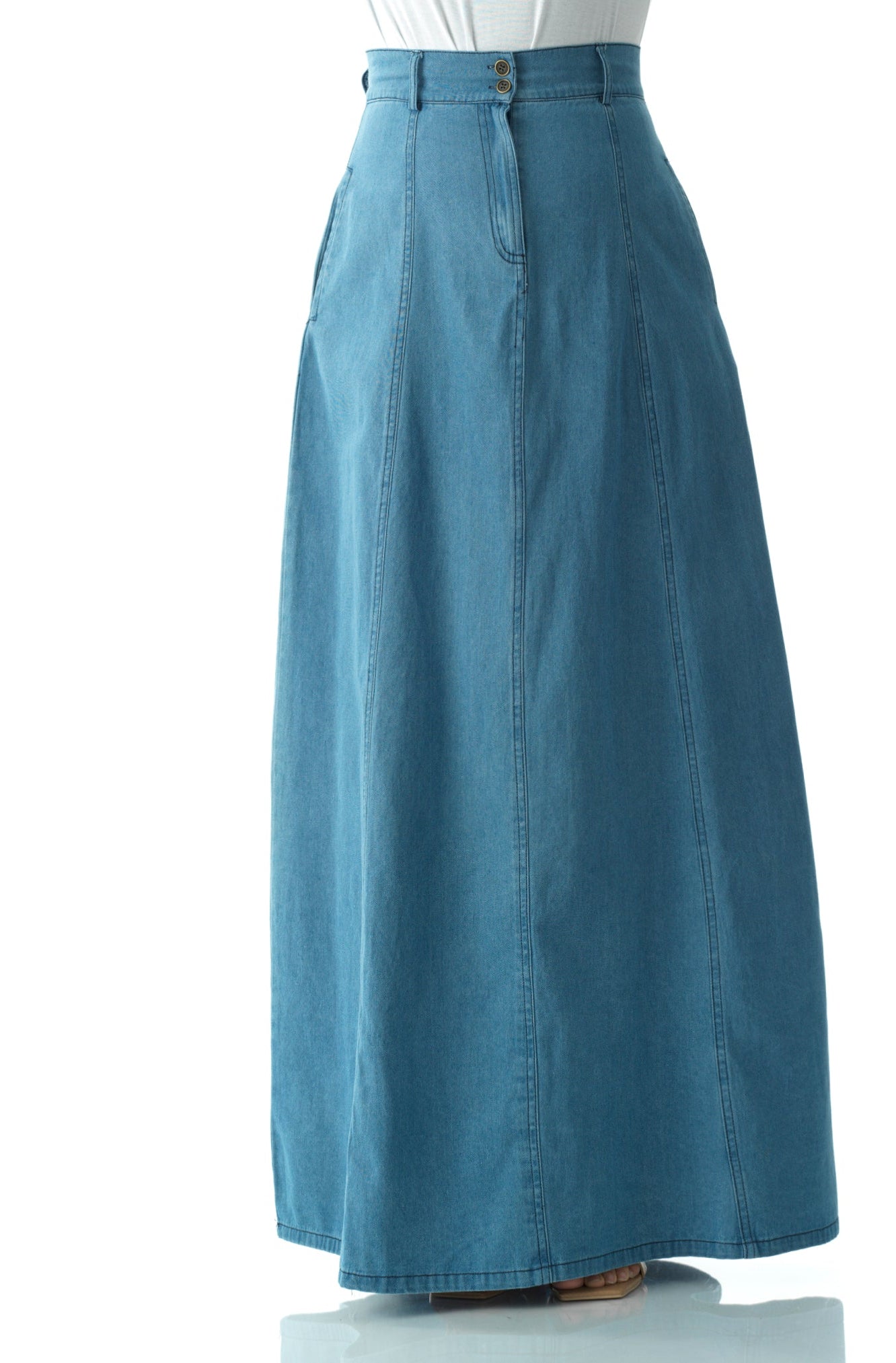 Denim Maxi Skirt Kabayare
