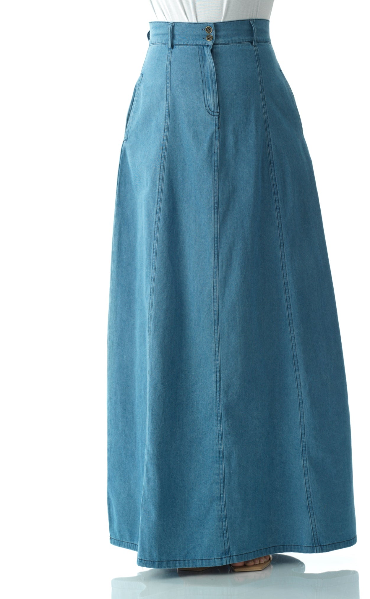 Denim Maxi Skirt Kabayare