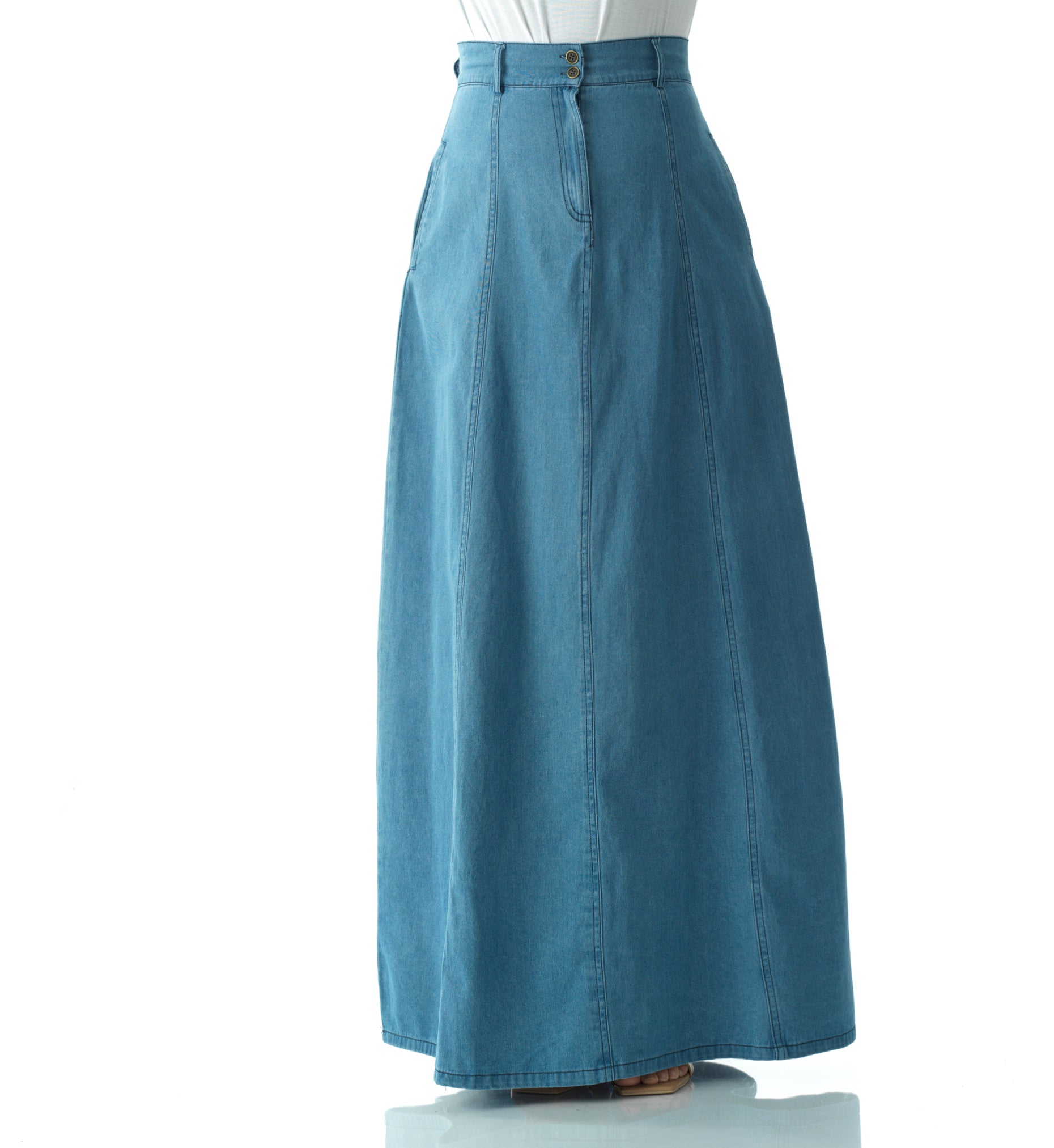 Denim Maxi Skirt Kabayare