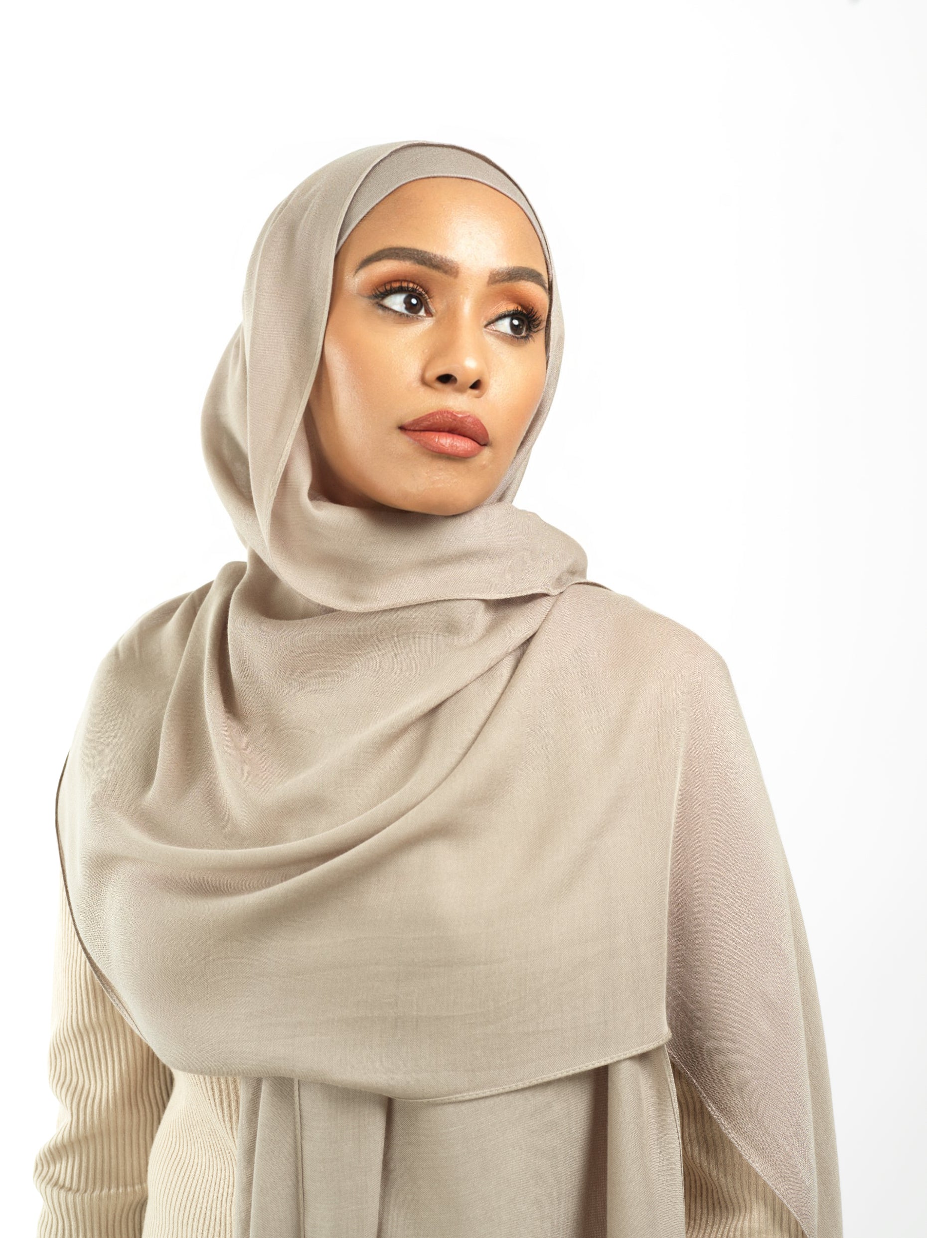 Desert gray Modal hijab Kabayare