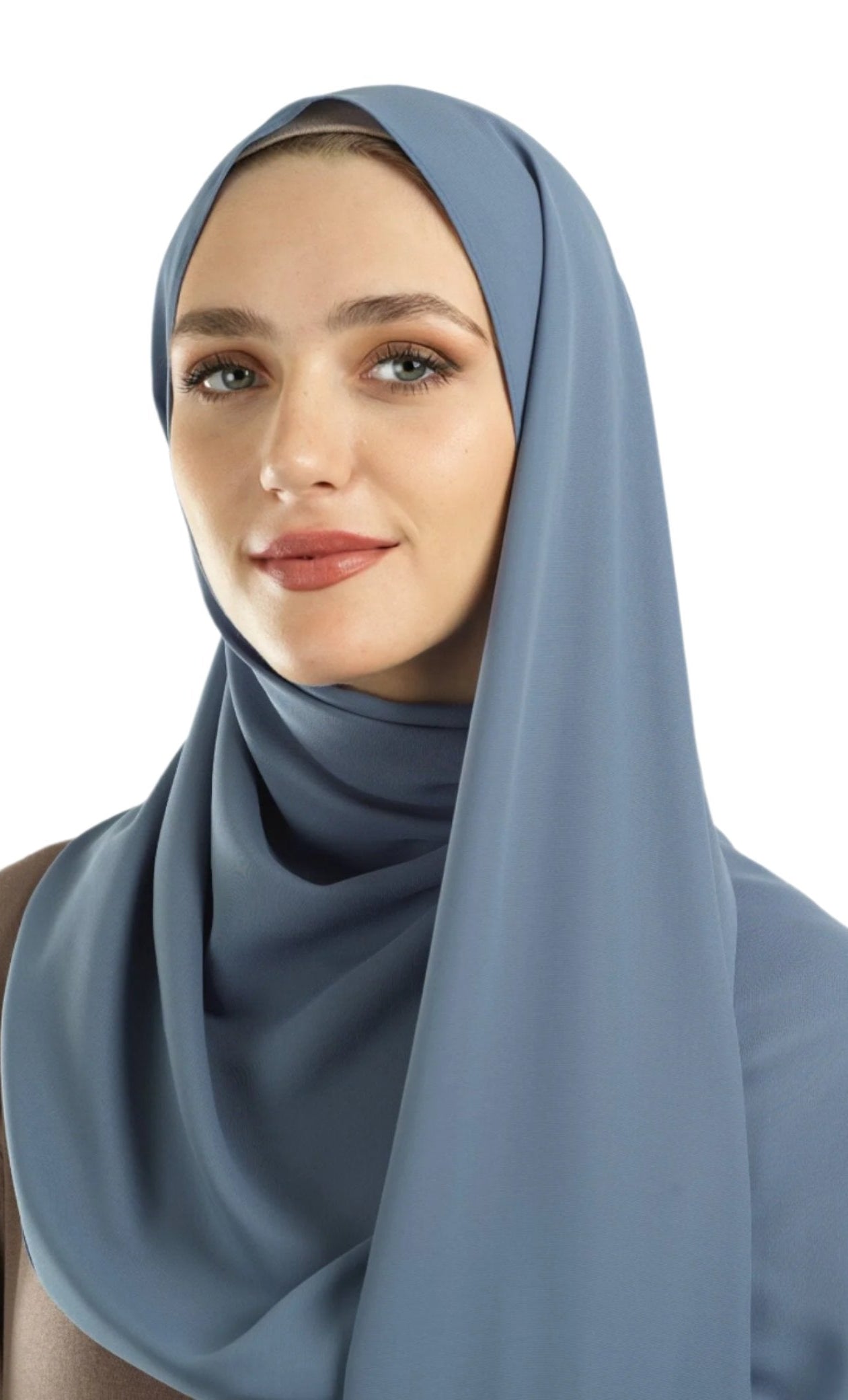 Dusty Blue Korean Nida hijab Kabayare