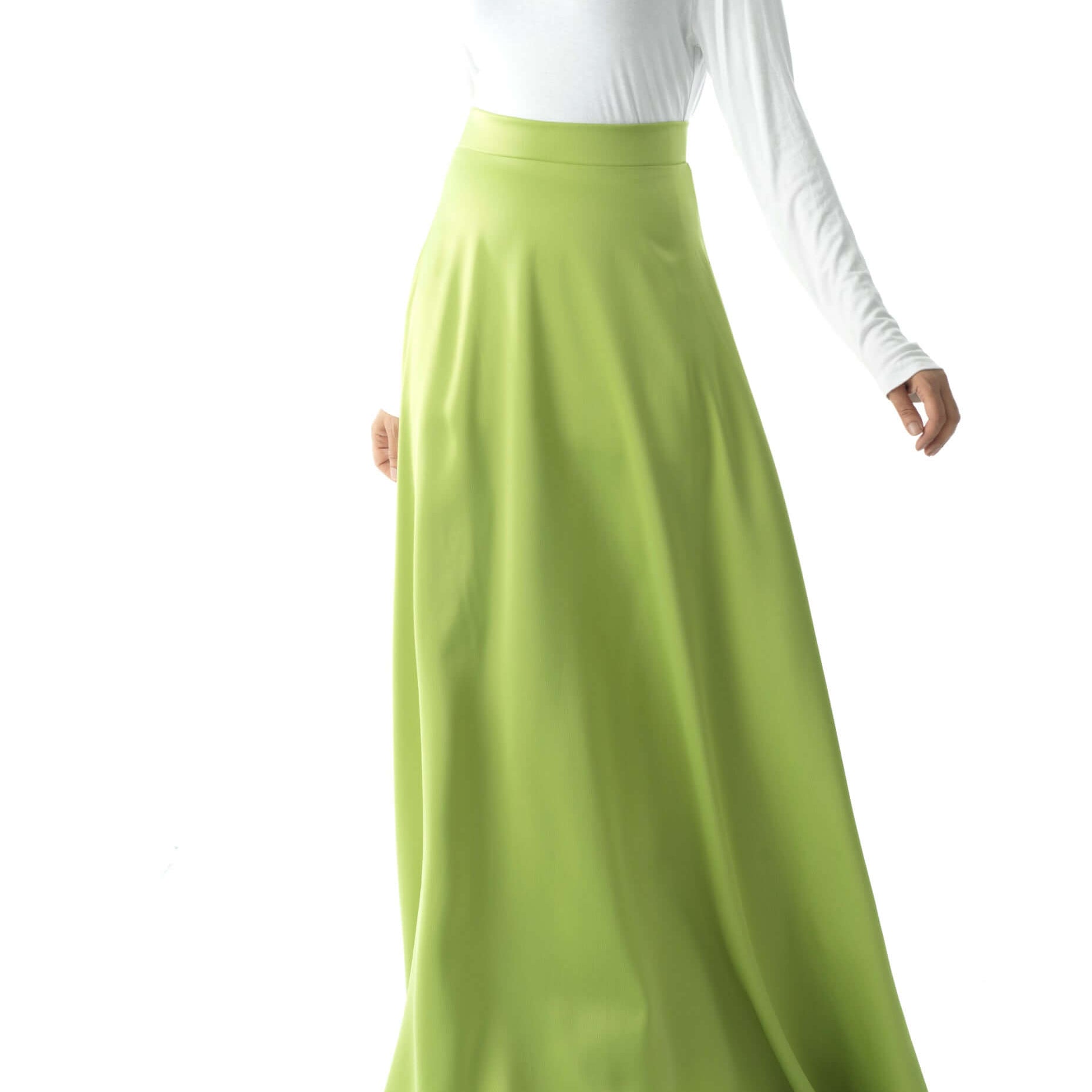 Elegant satin maxi skirt Kabayare