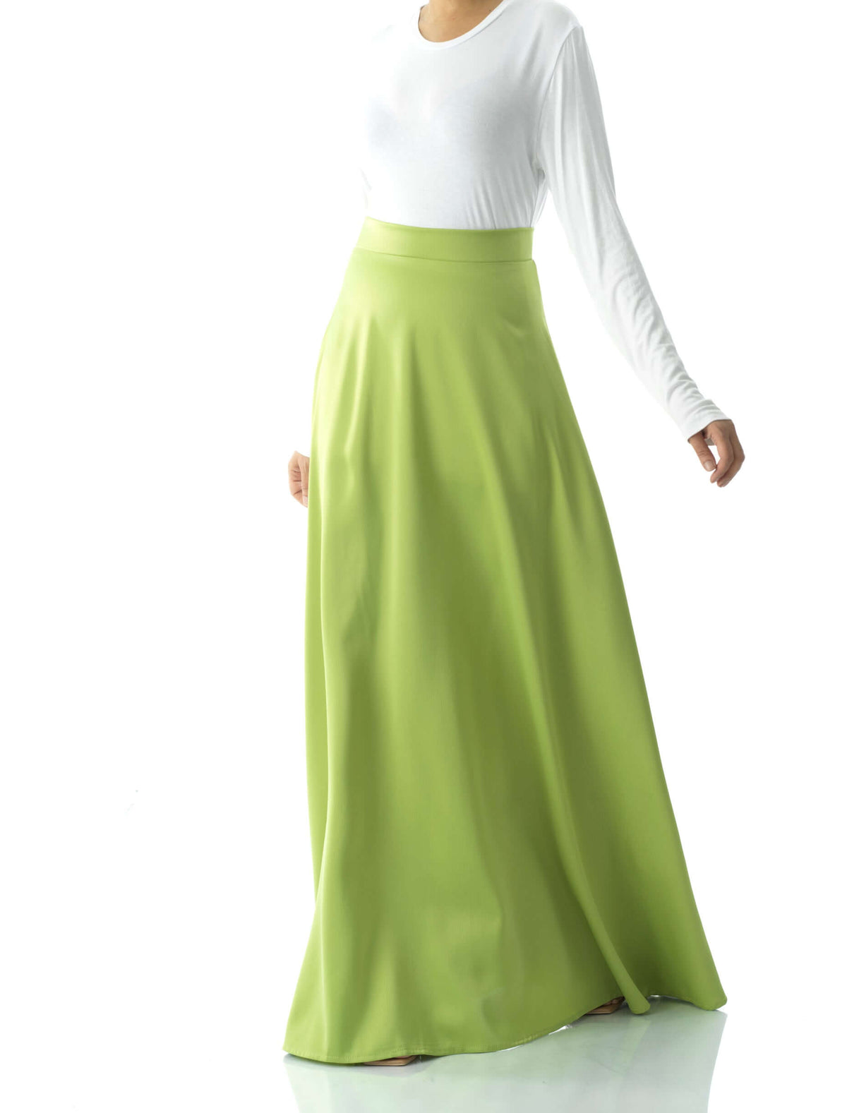 Elegant satin maxi skirt Kabayare